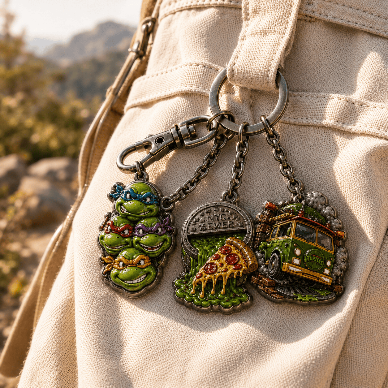 Premium TMNT Keychain TNSM
