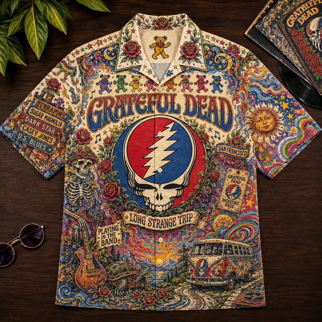 PREMIUM GRFD HAWAIIAN SHIRT PDL