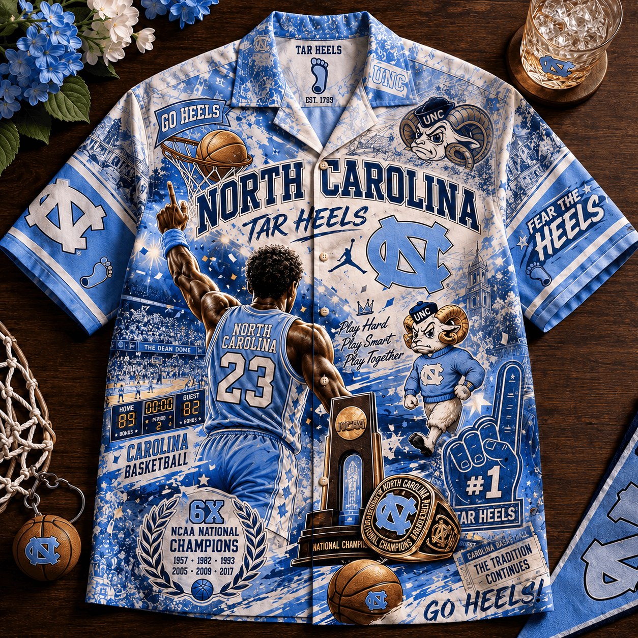 PREMIUM UNC HAWAIIAN SHIRT PDL