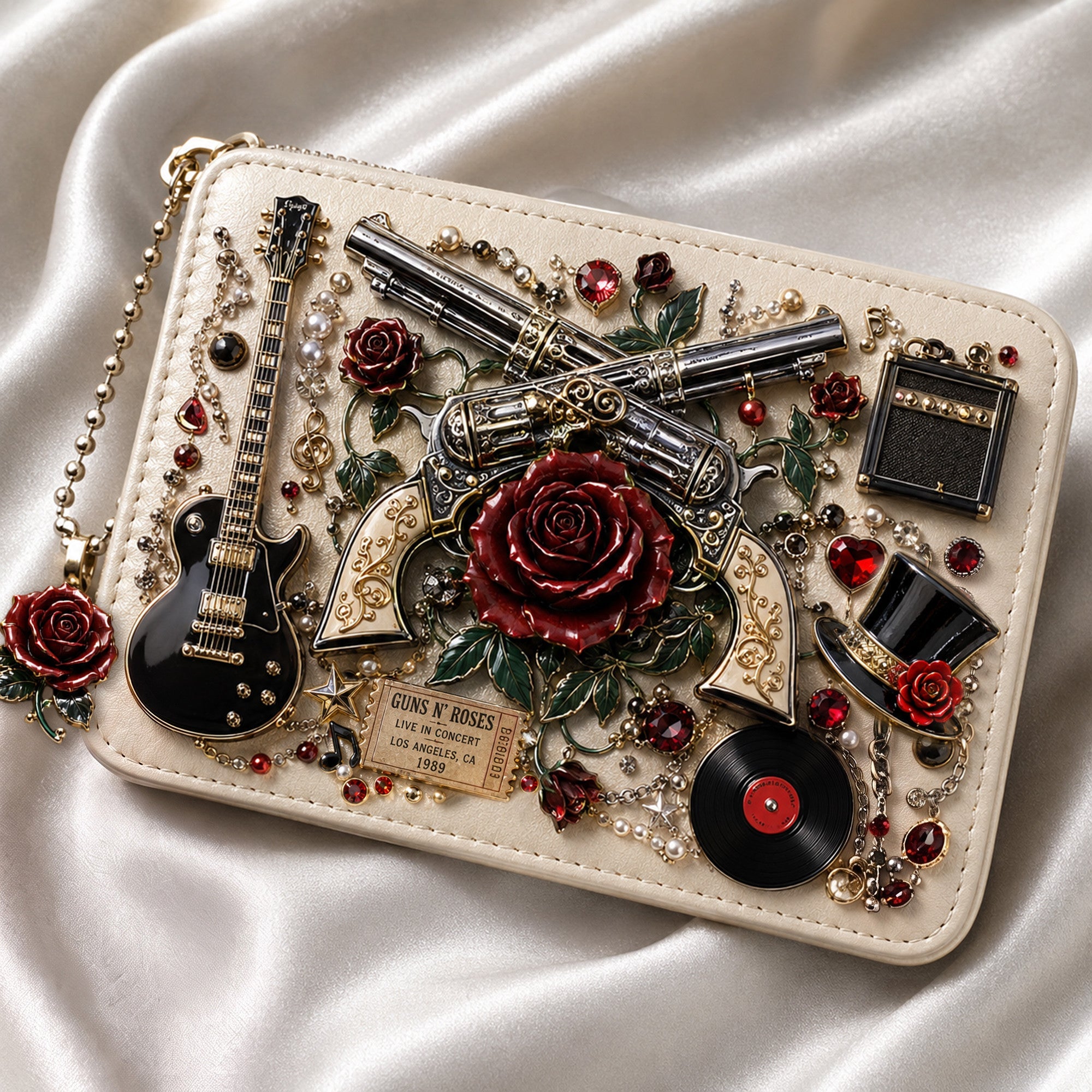Premium GNR Handmade 3D Collage Wallet HTTT