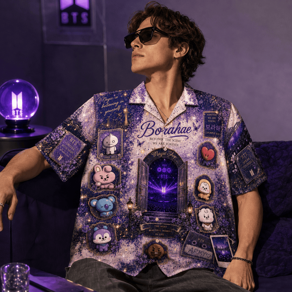 PREMIUM BTS HAWAIIAN SHIRT NTNA