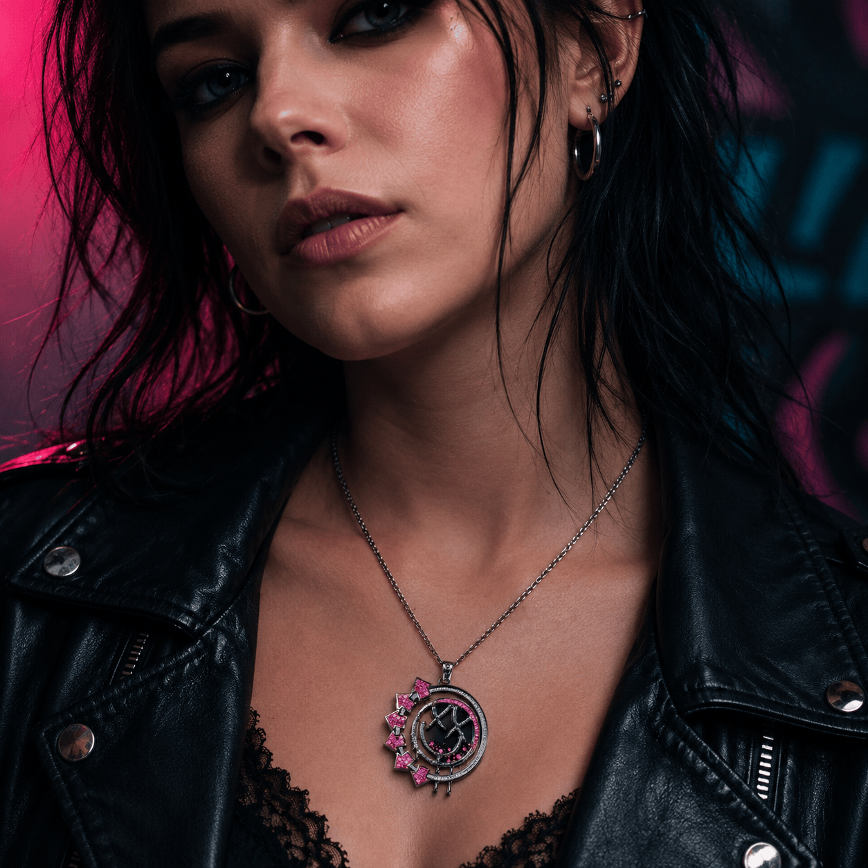 BLIK Solid Gold Chain with Diamond Pendant BMD