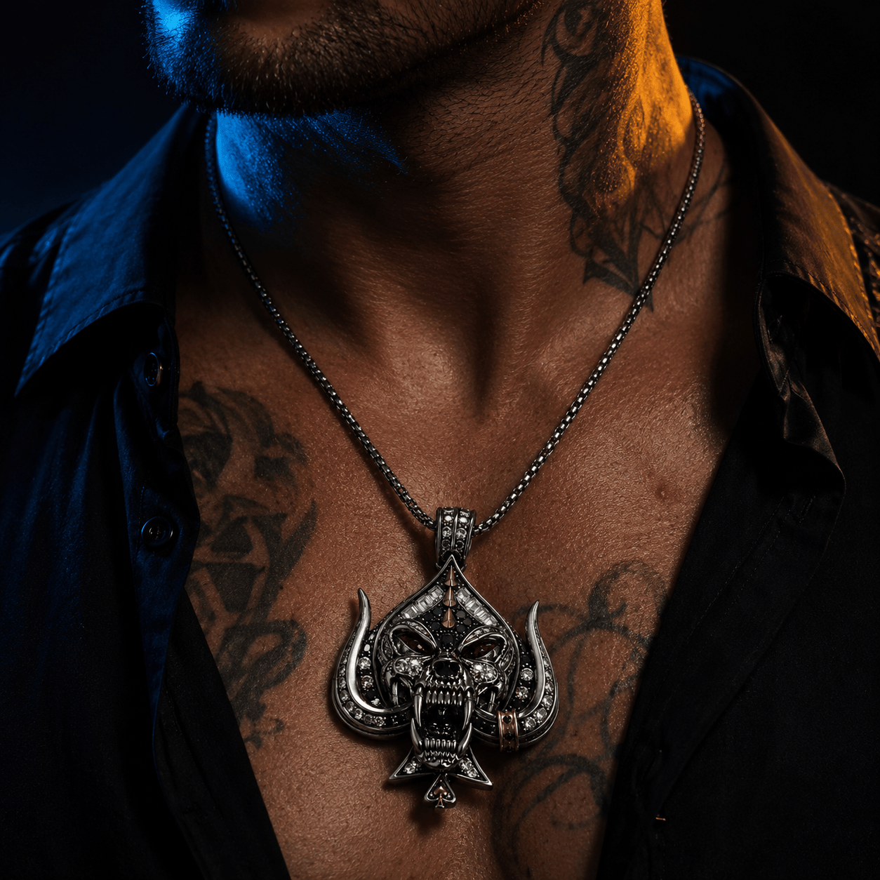 MTH Solid Gold Chain with Diamond Pendant TTTT