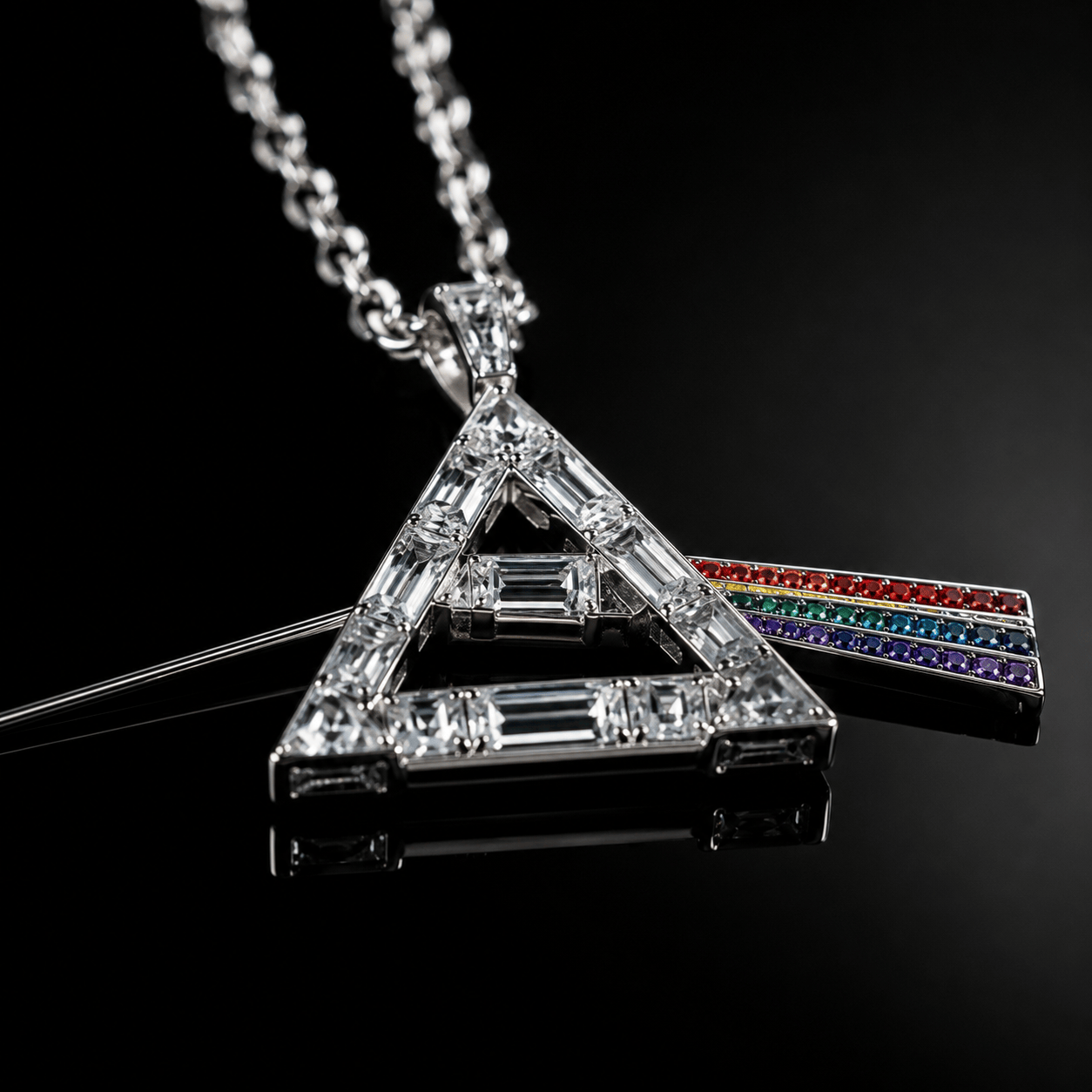 PKFL Solid Gold Chain with Diamond Pendant TMH