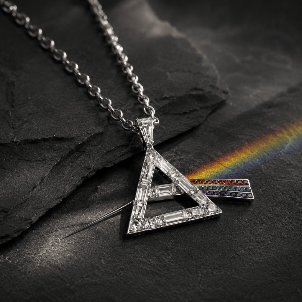 PKFL Solid Gold Chain with Diamond Pendant TMH