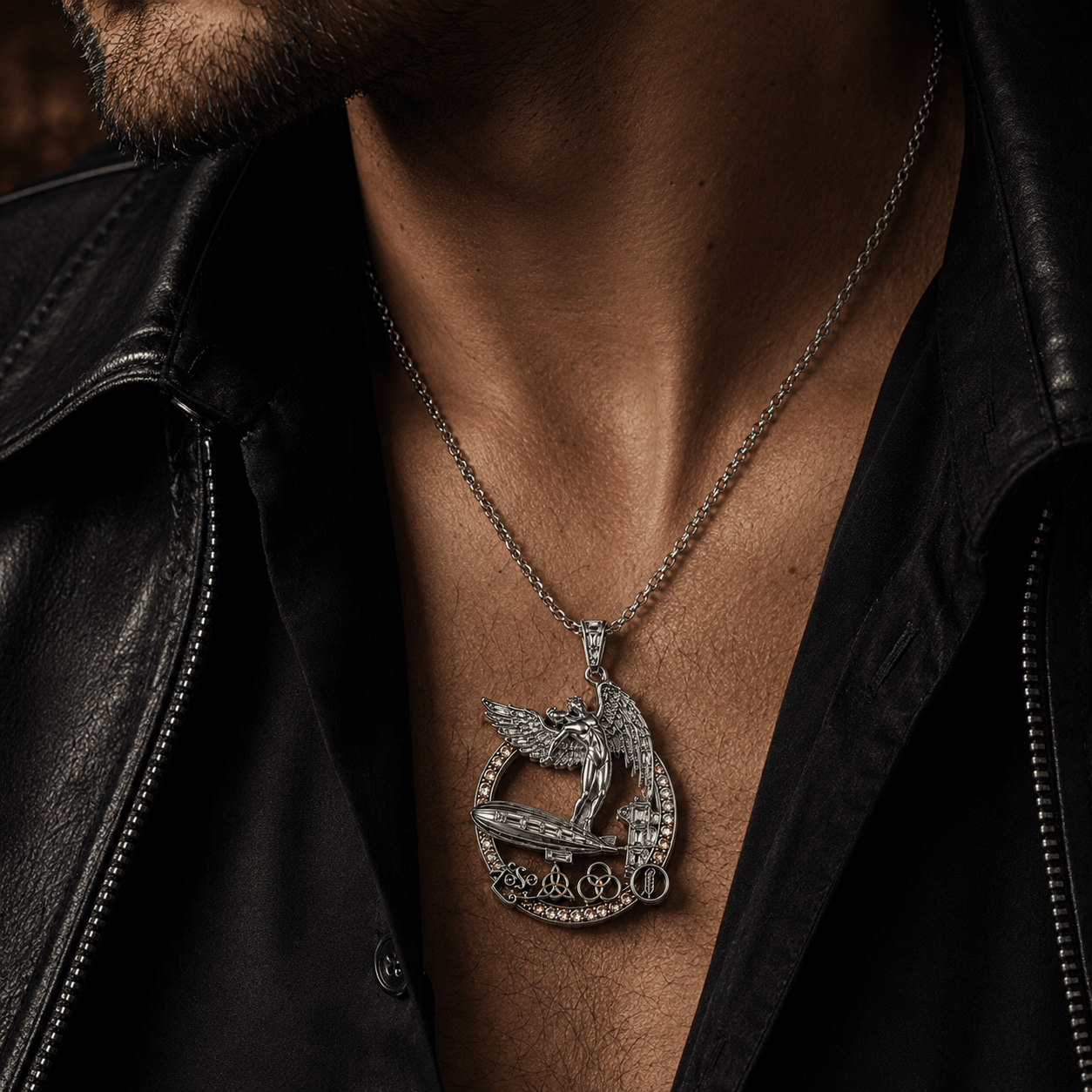LZPL Solid Gold Chain with Diamond Pendant BMD