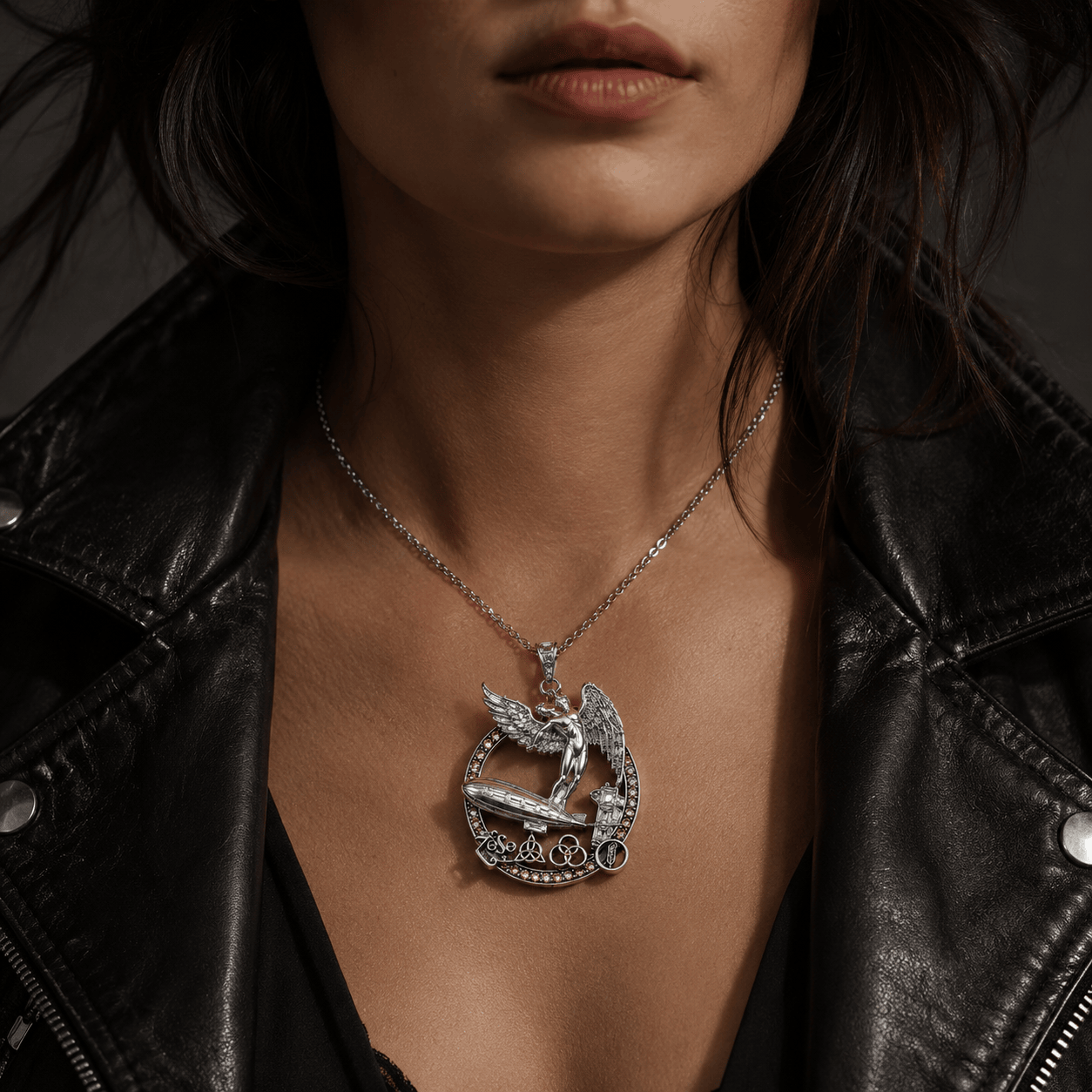 LZPL Solid Gold Chain with Diamond Pendant BMD