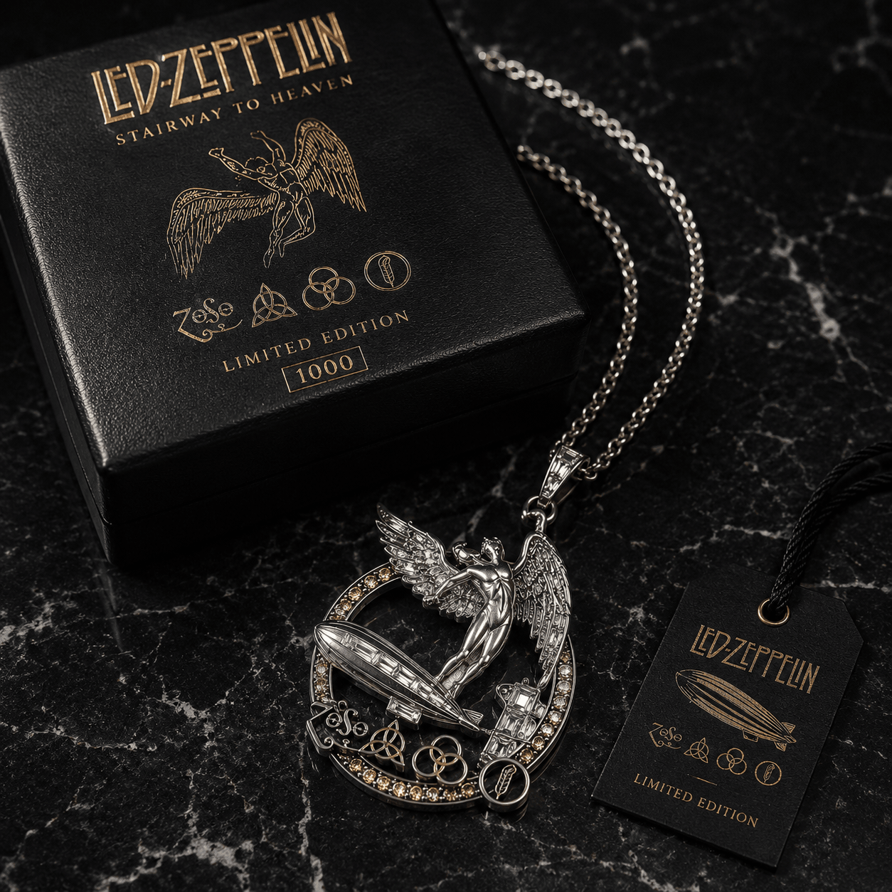 LZPL Solid Gold Chain with Diamond Pendant BMD