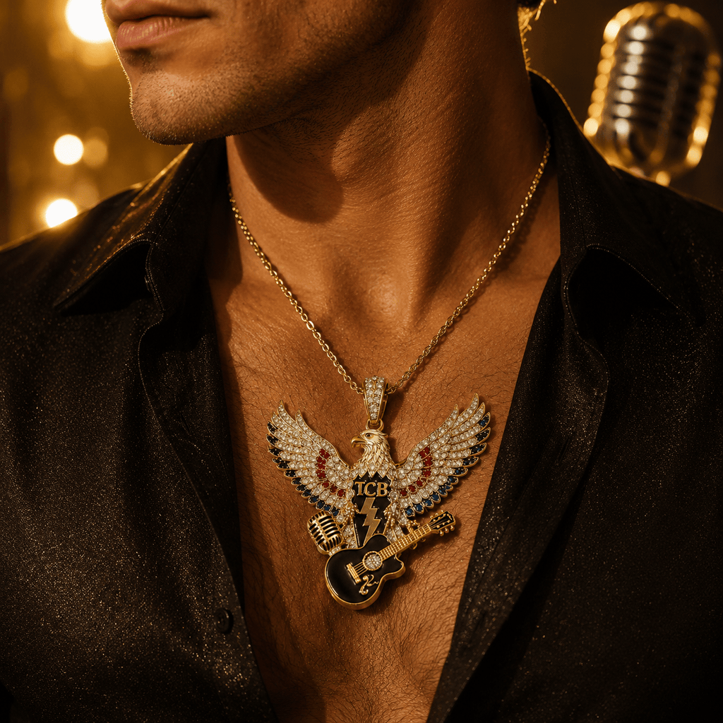 ELV Solid Gold Chain with Diamond Pendant TTTT