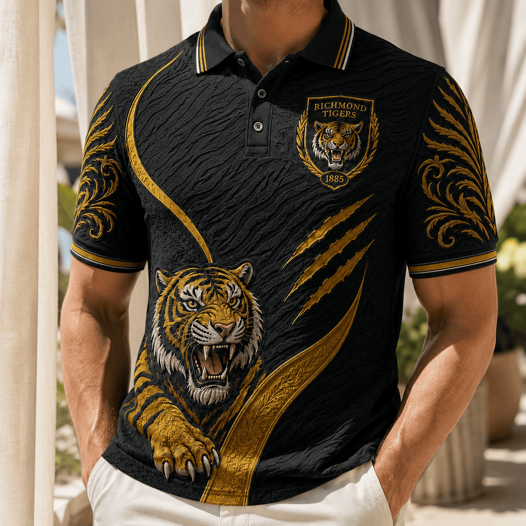 PREMIUM RIC EMBOSS POLO SHIRT HQH