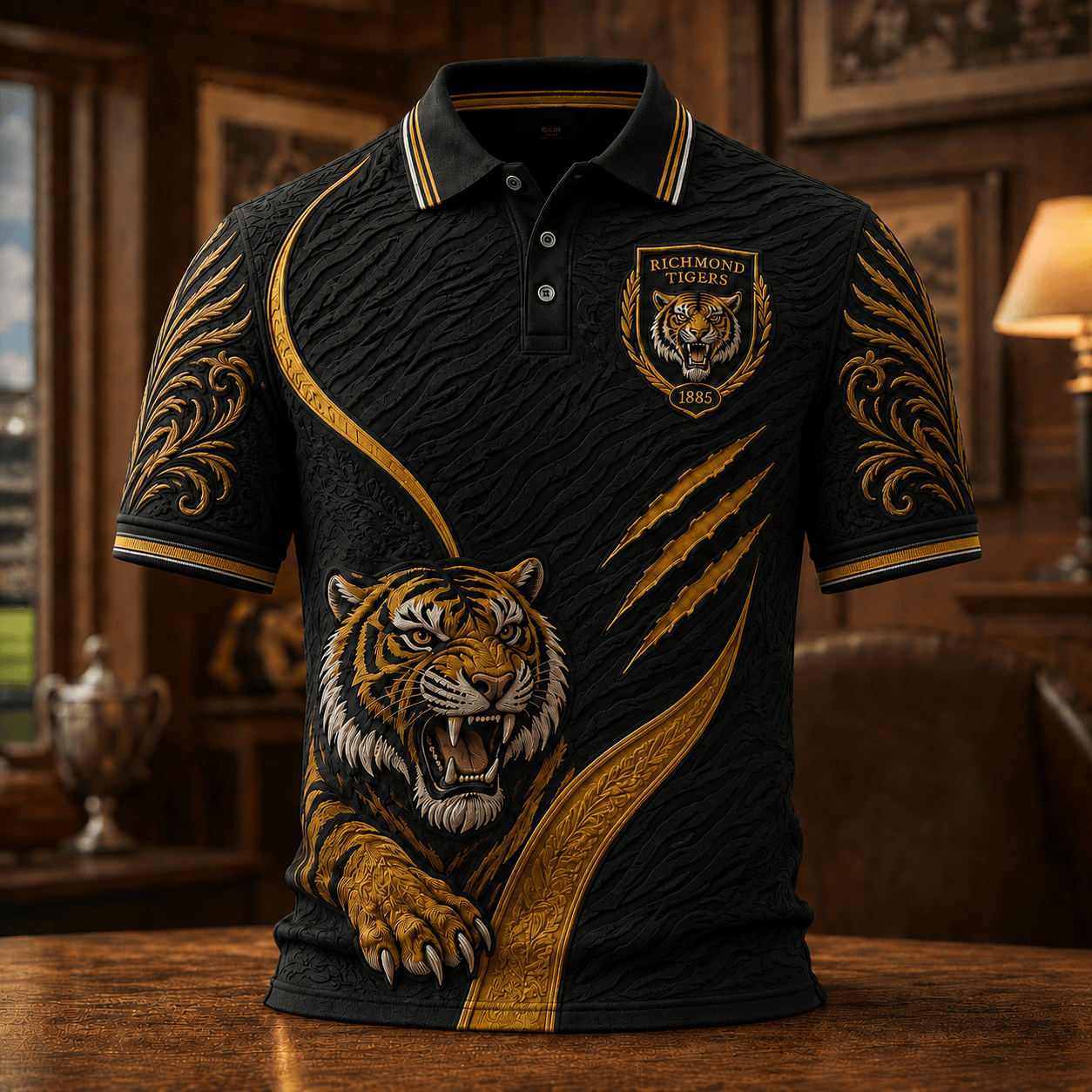 PREMIUM RIC EMBOSS POLO SHIRT HQH
