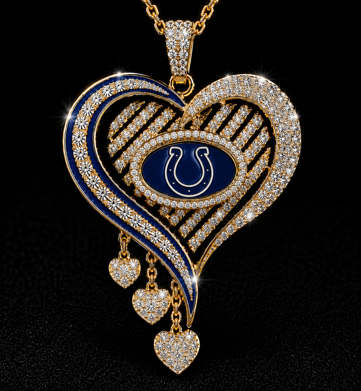 IDC Solid Gold Chain with Diamond Pendant TMH