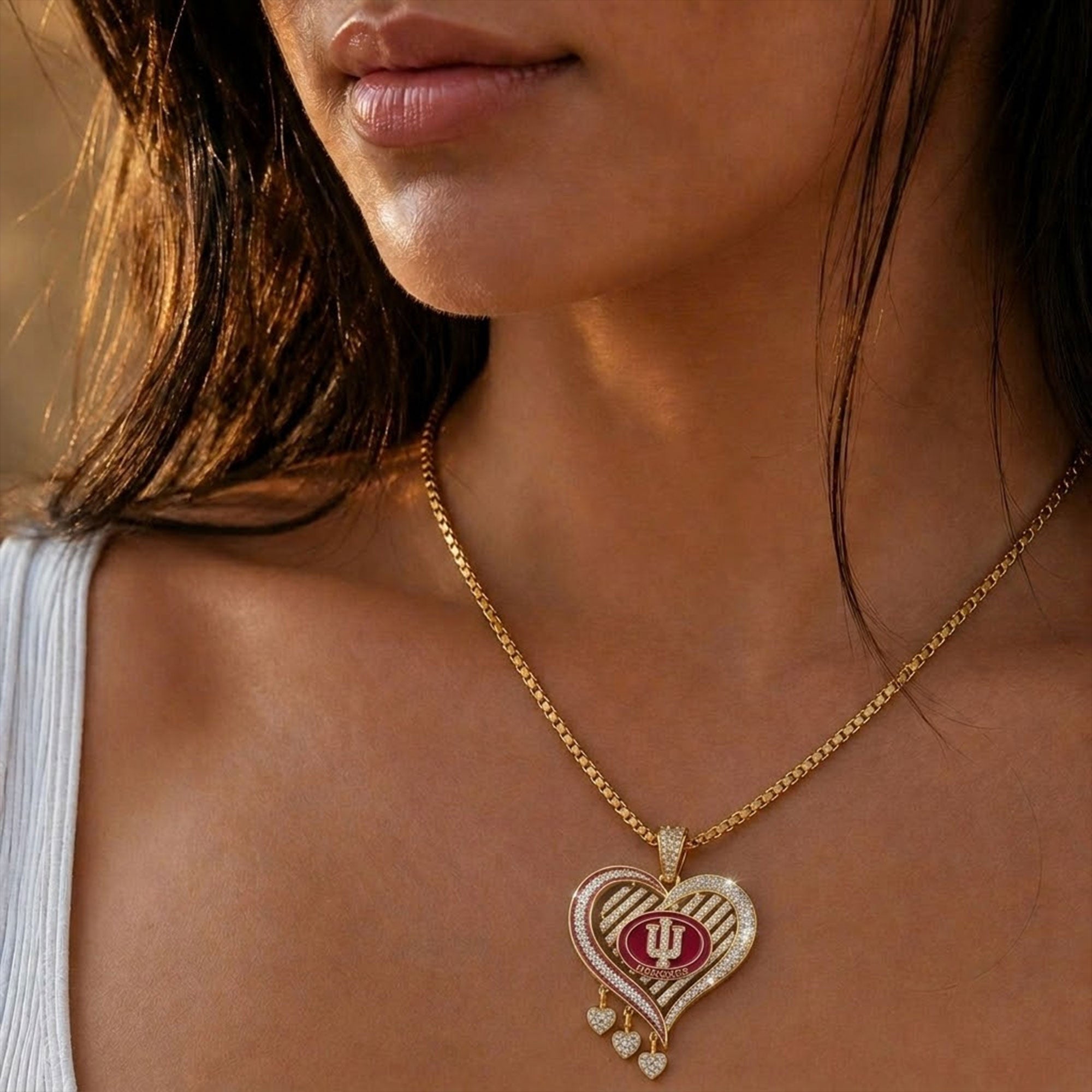 IDH Solid Gold Chain with Diamond Pendant TTTT