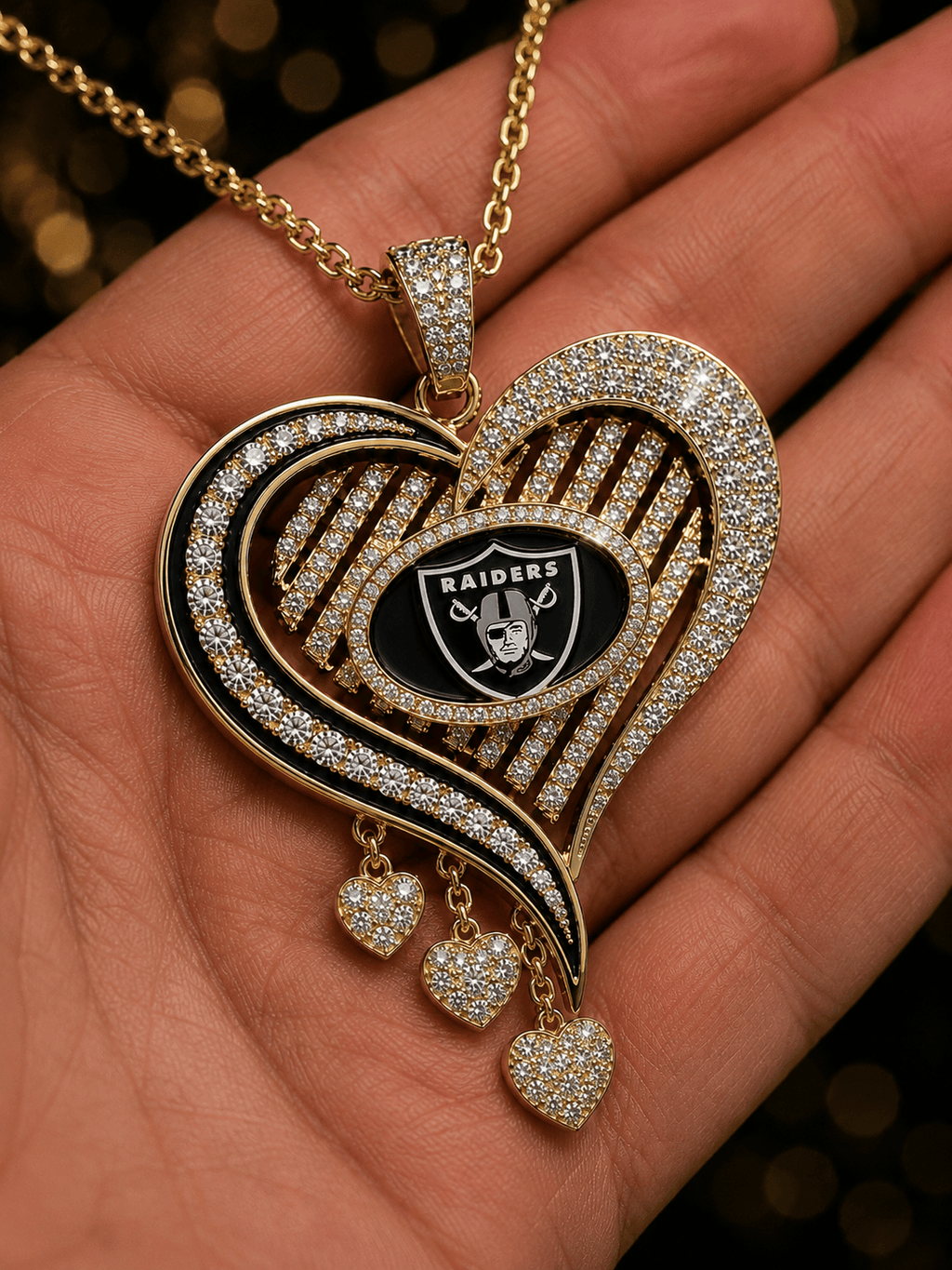 LVR Solid Gold Chain with Diamond Pendant TMH