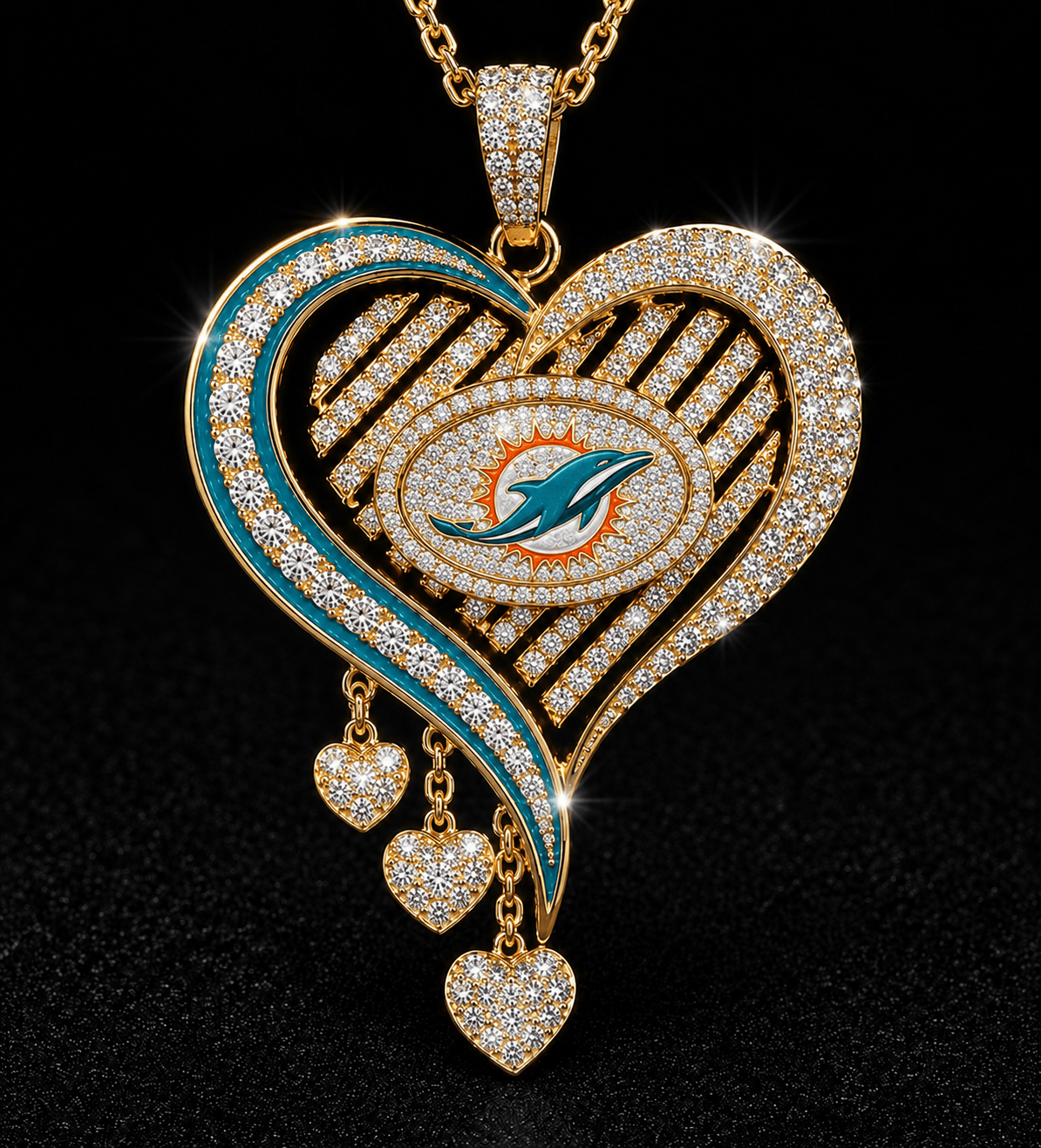 MDP Solid Gold Chain with Diamond Pendant TMH