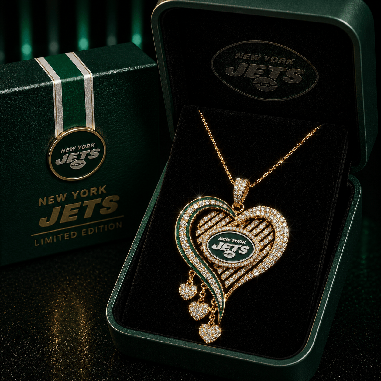 NYJ Solid Gold Chain with Diamond Pendant TMH