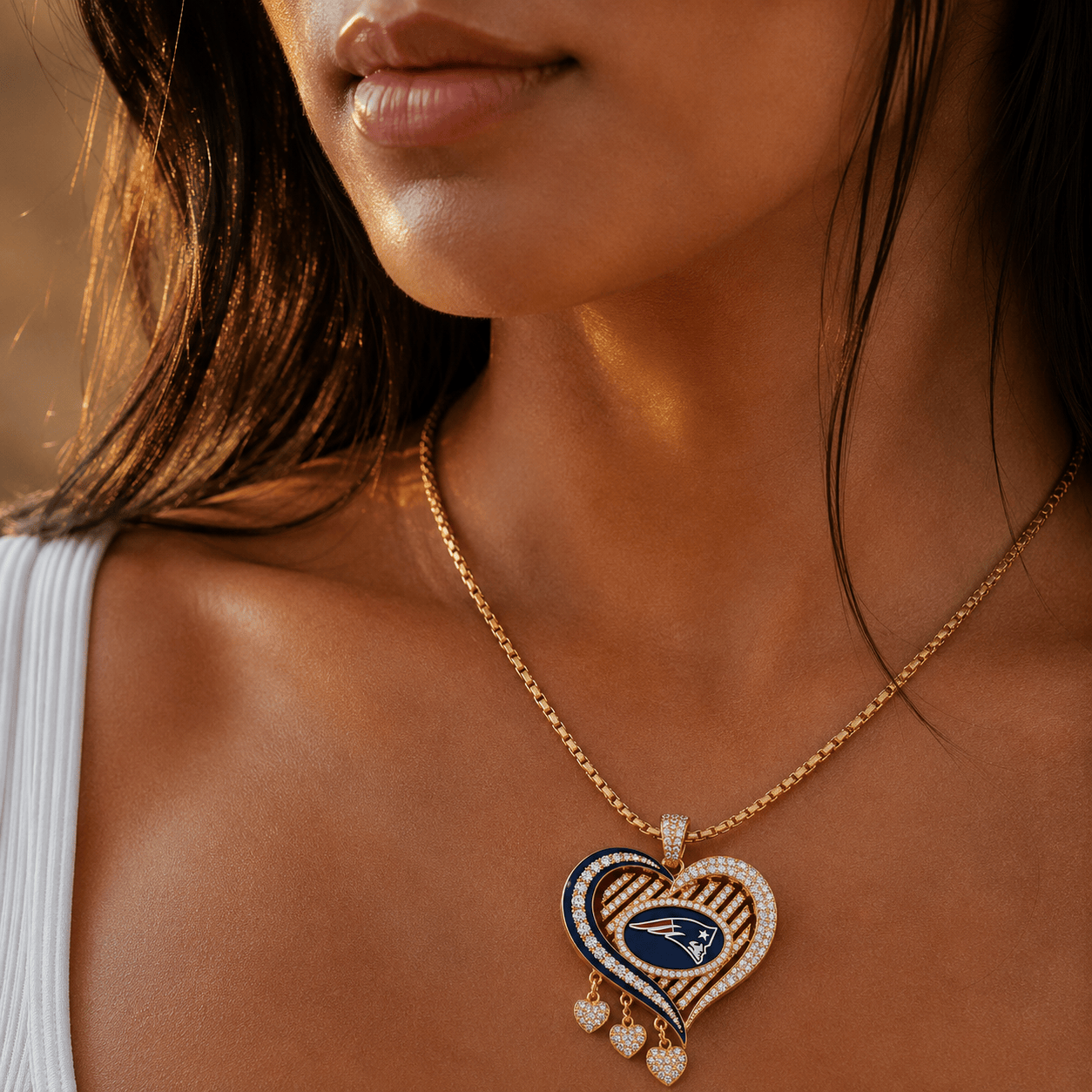 NEP Solid Gold Chain with Diamond Pendant TMH