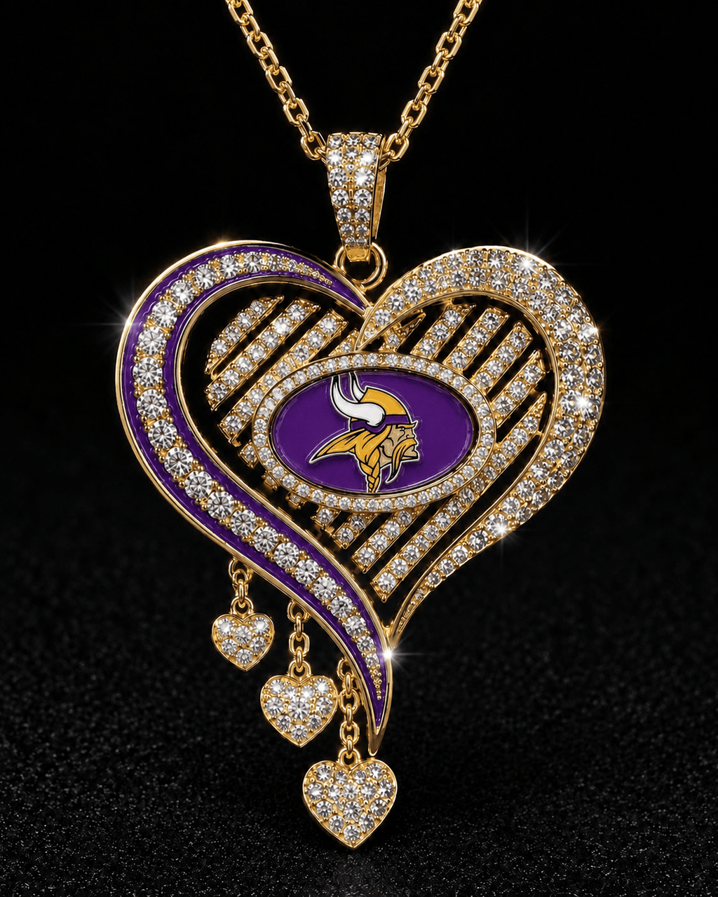 MNV Solid Gold Chain with Diamond Pendant TMH