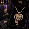 LSUT Solid Gold Chain with Diamond Pendant TTTT