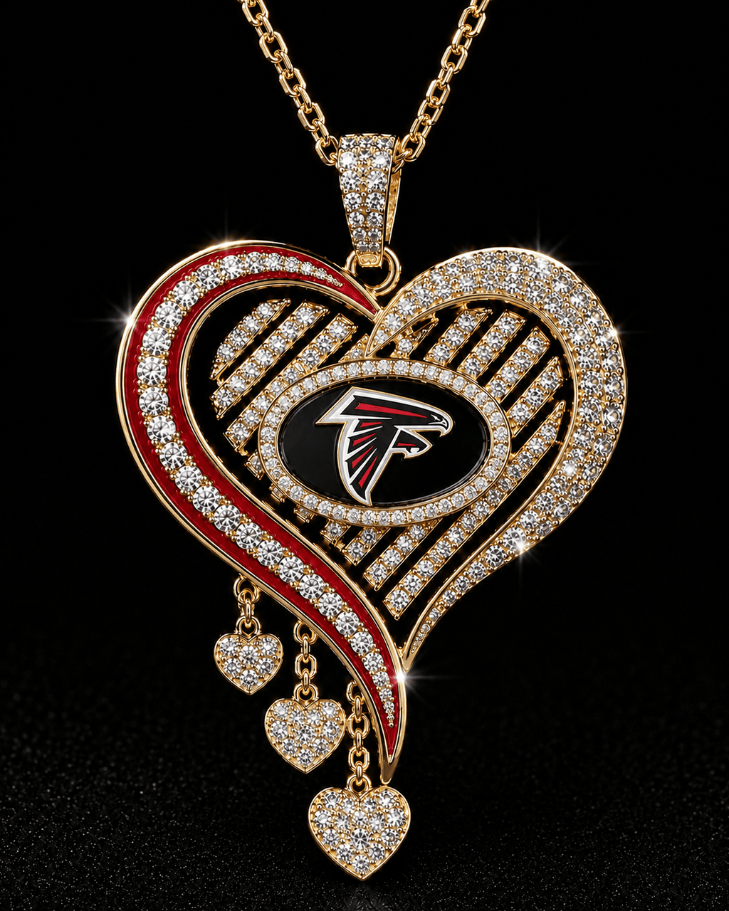 ATF Solid Gold Chain with Diamond Pendant TMH