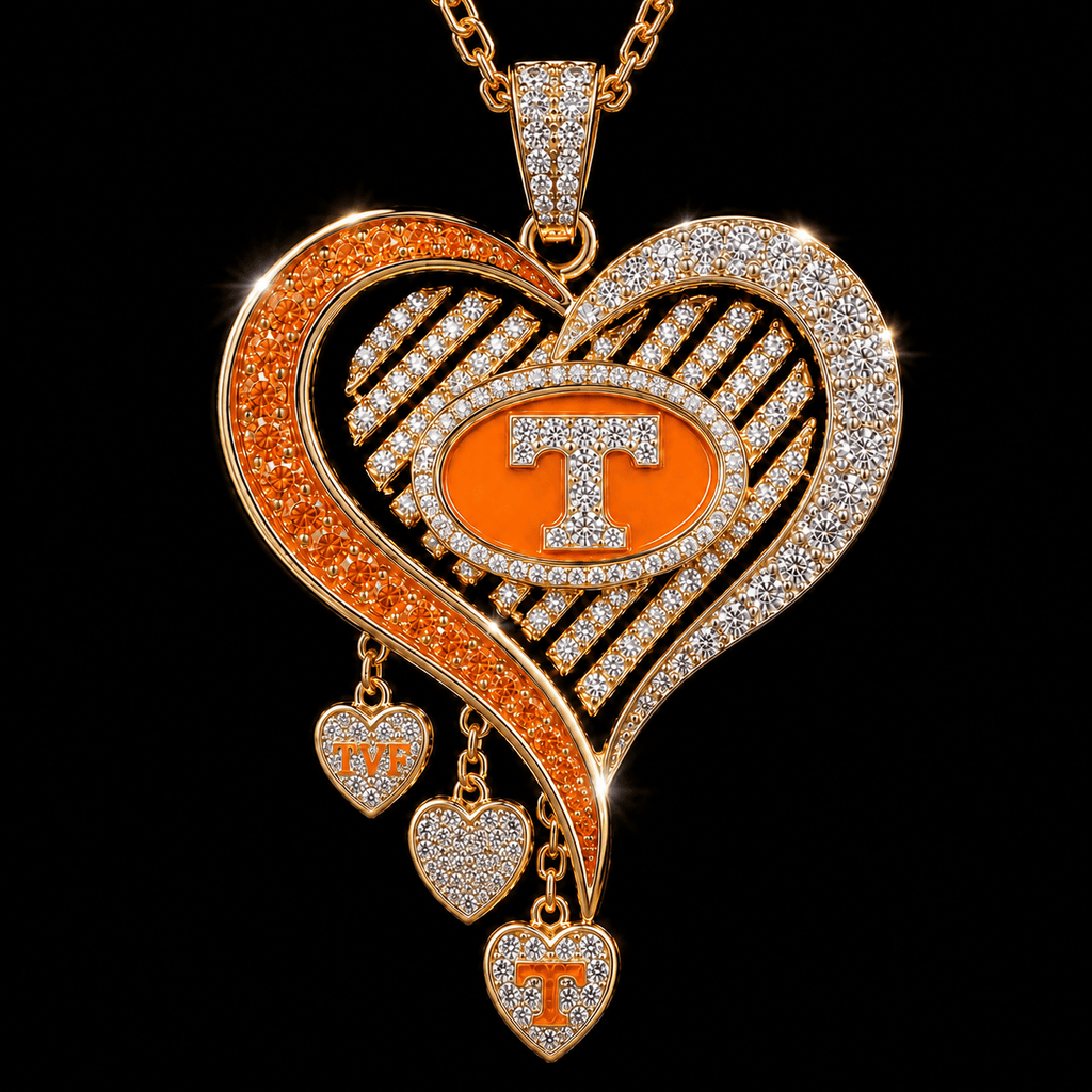 TVF Solid Gold Chain with Diamond Pendant TTTT