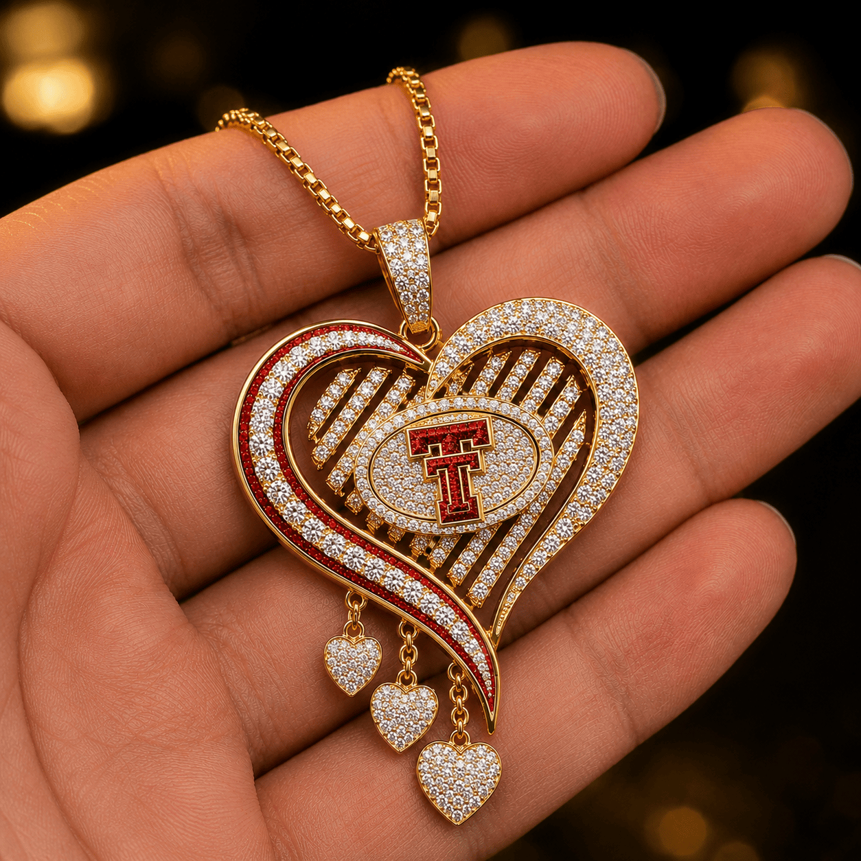 TTRD Solid Gold Chain with Diamond Pendant TTTT