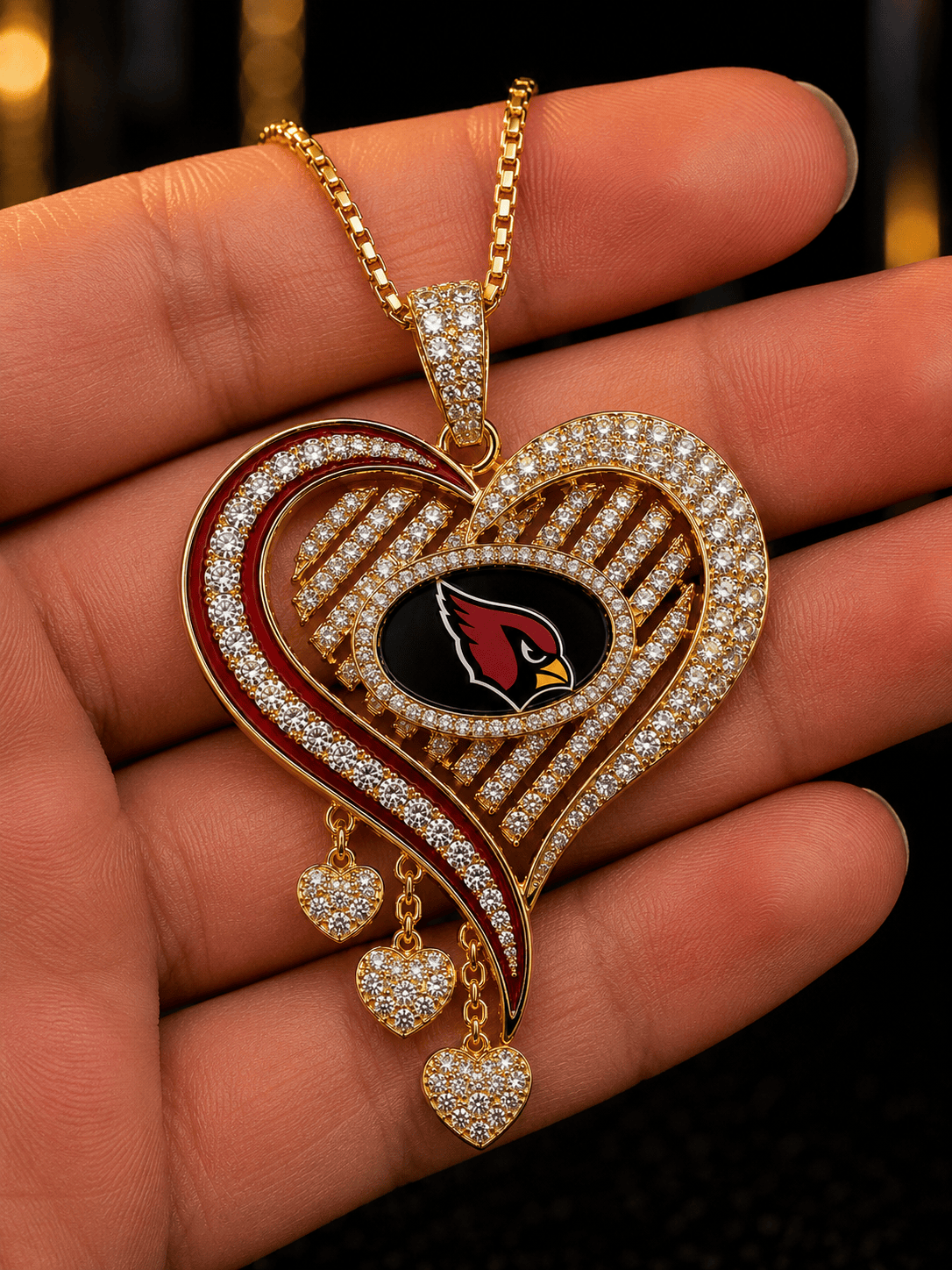 ARCD Solid Gold Chain with Diamond Pendant TMH