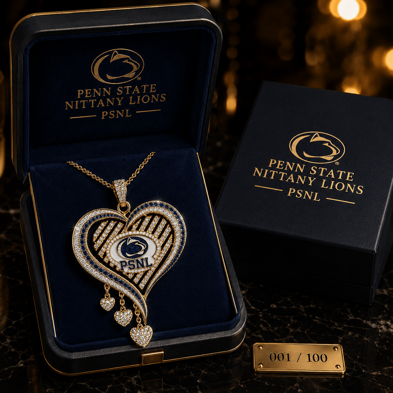 PSNL Solid Gold Chain with Diamond Pendant TTTT