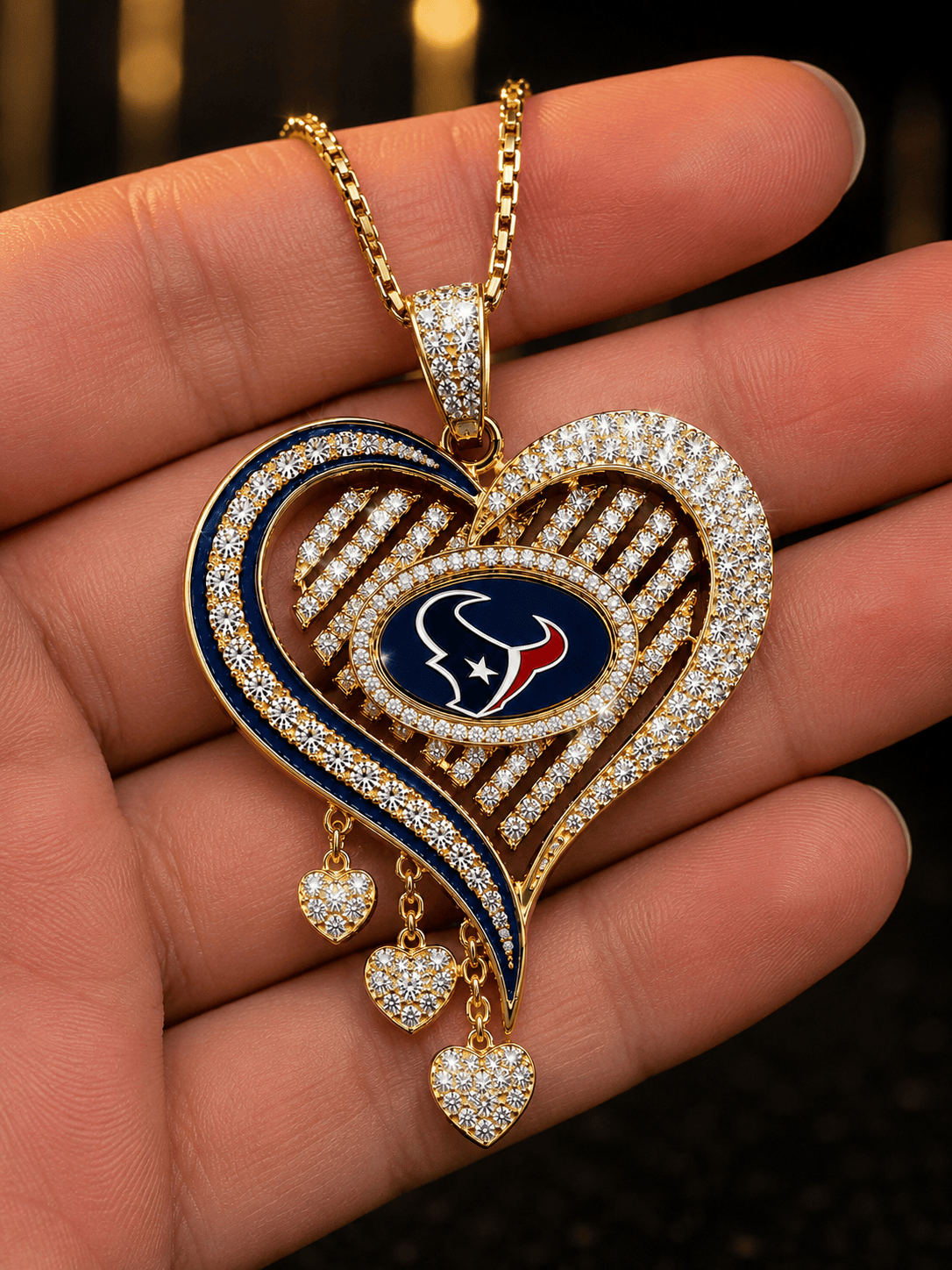 HTX Solid Gold Chain with Diamond Pendant TMH