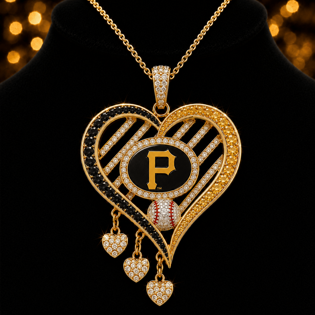 PITTS Solid Gold Chain with Diamond Pendant BMD