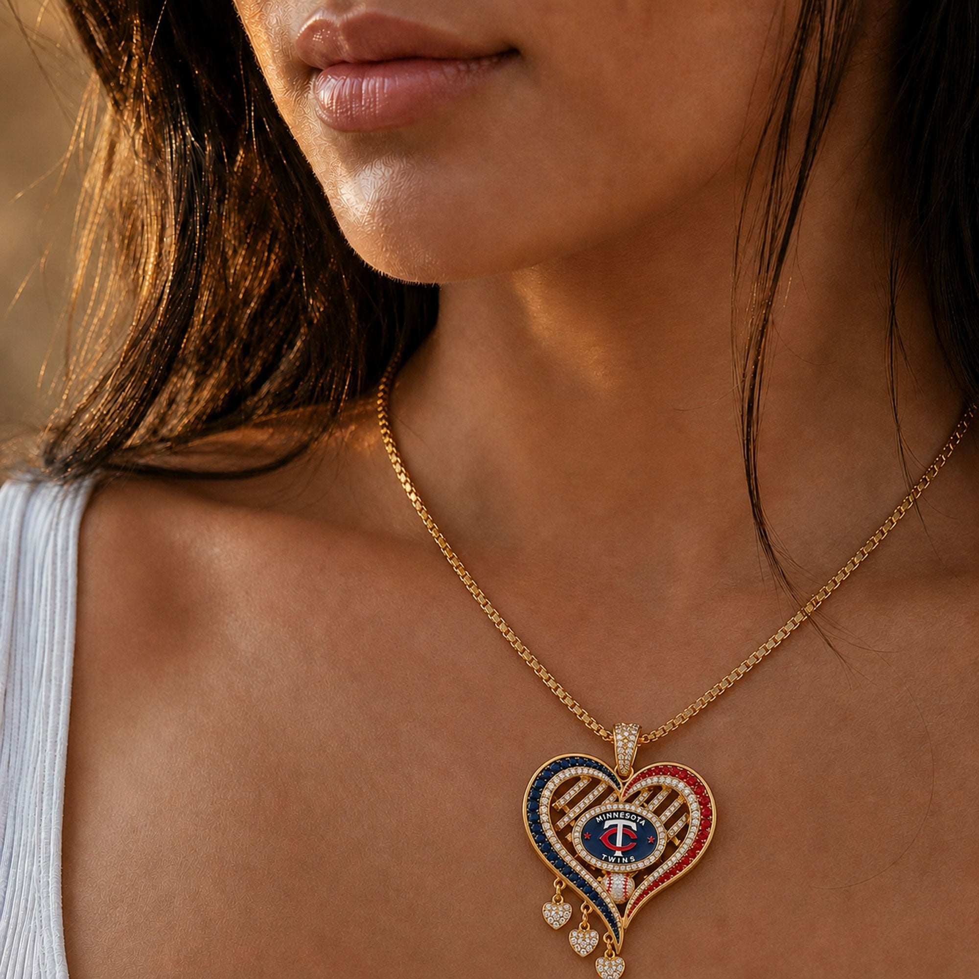 MNST Solid Gold Chain with Diamond Pendant BMD
