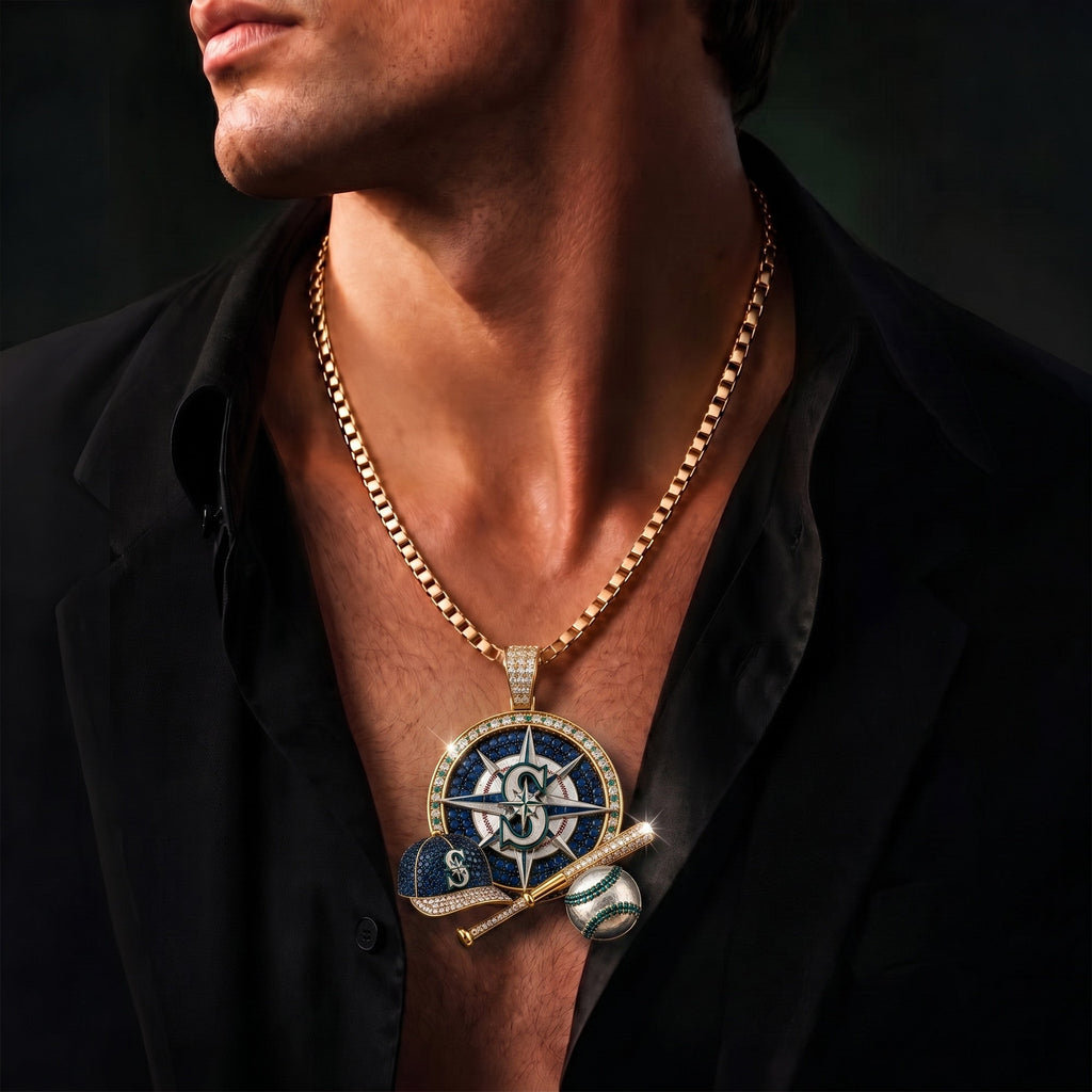 STMR Solid Gold Chain with Diamond Pendant BMD