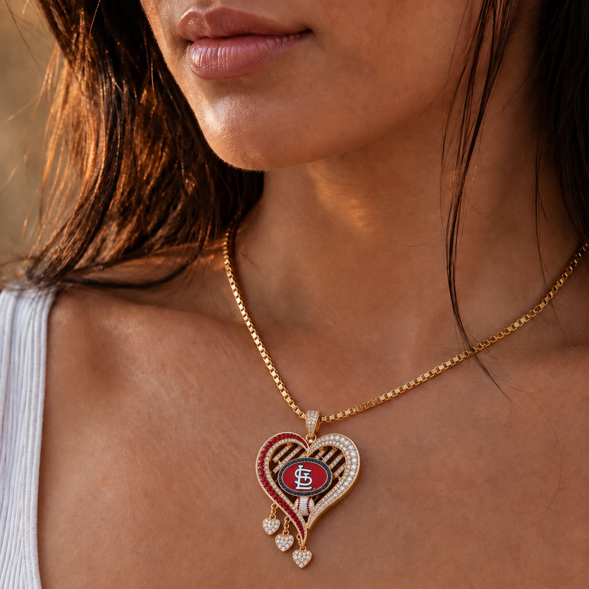 SLVC Solid Gold Chain with Diamond Pendant BMD