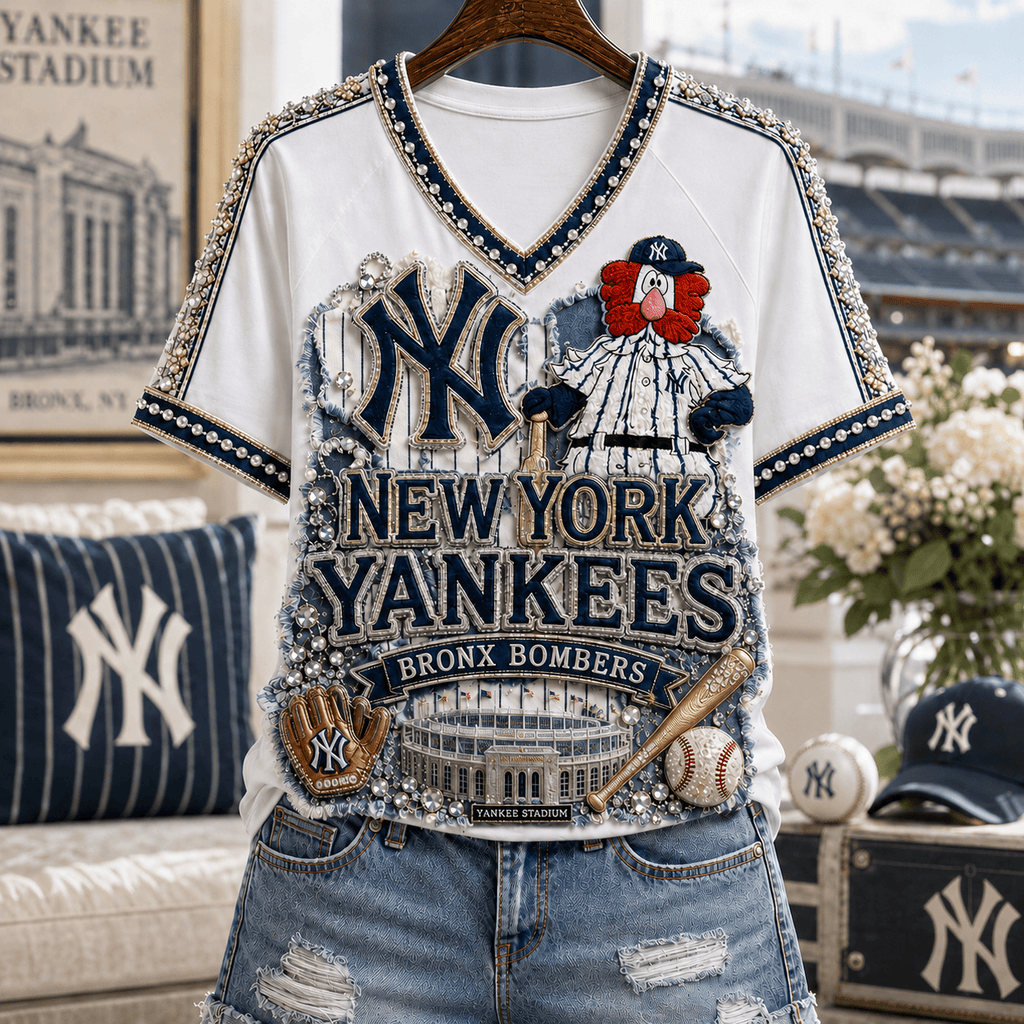 Premium NYY V-neck Shirt NPL