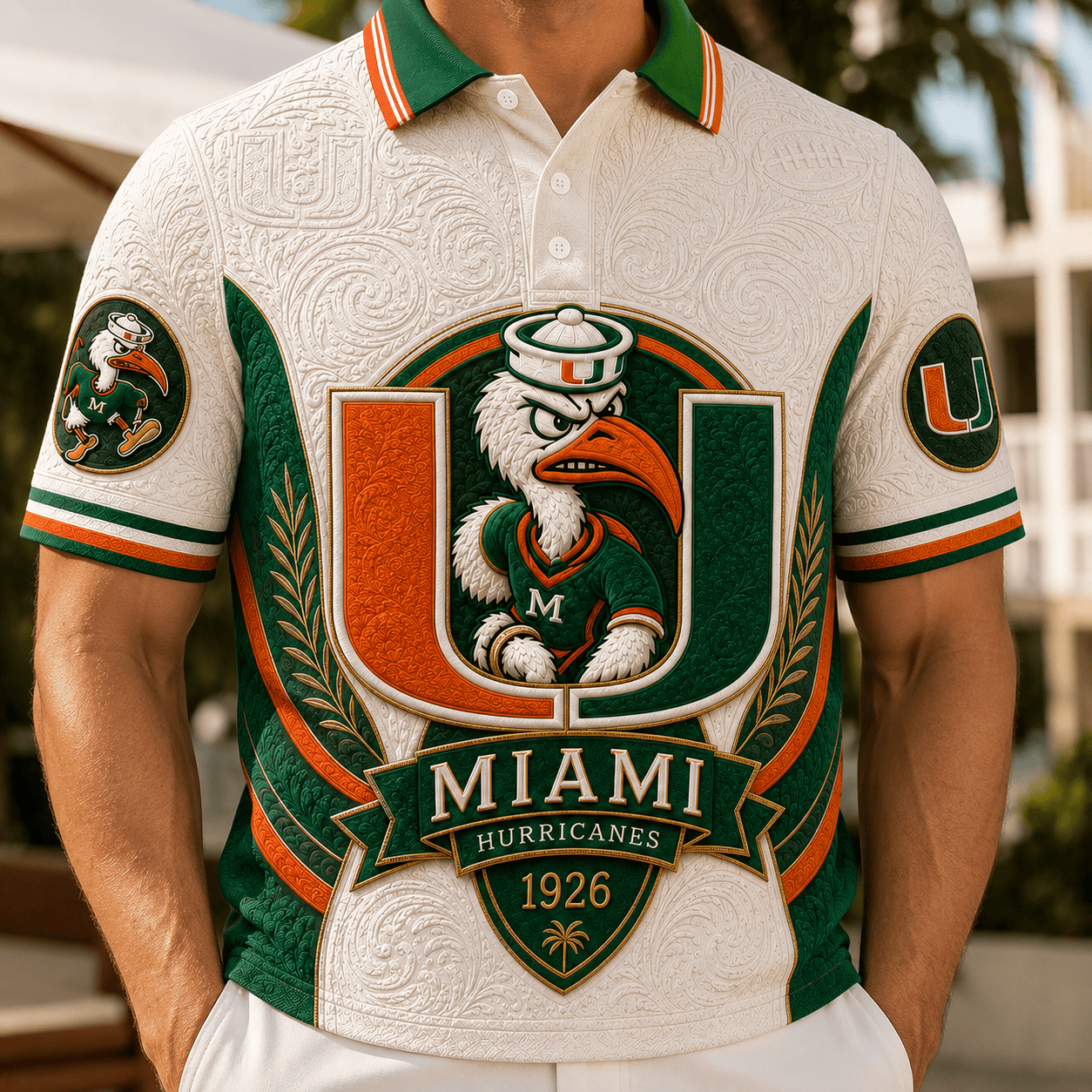 PREMIUM MHC EMBOSS POLO SHIRT HQH