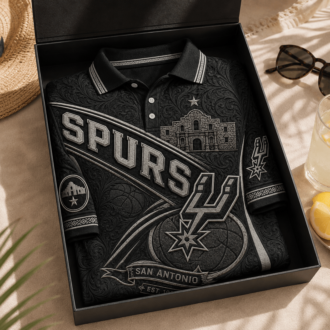 PREMIUM SAS EMBOSS POLO SHIRT HQH