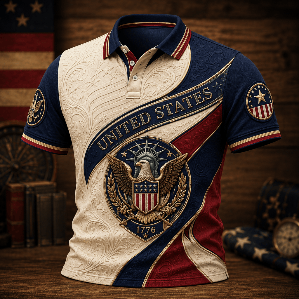 PREMIUM USMNT EMBOSS POLO SHIRT HQH