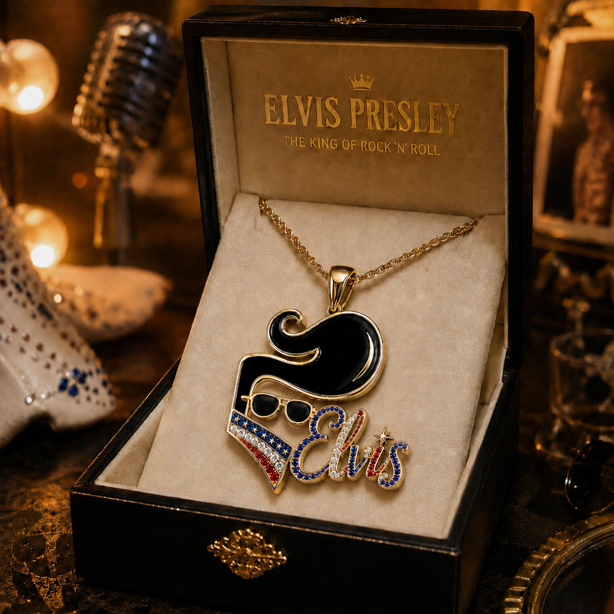 ELV Solid Gold Chain with Diamond Pendant BMD