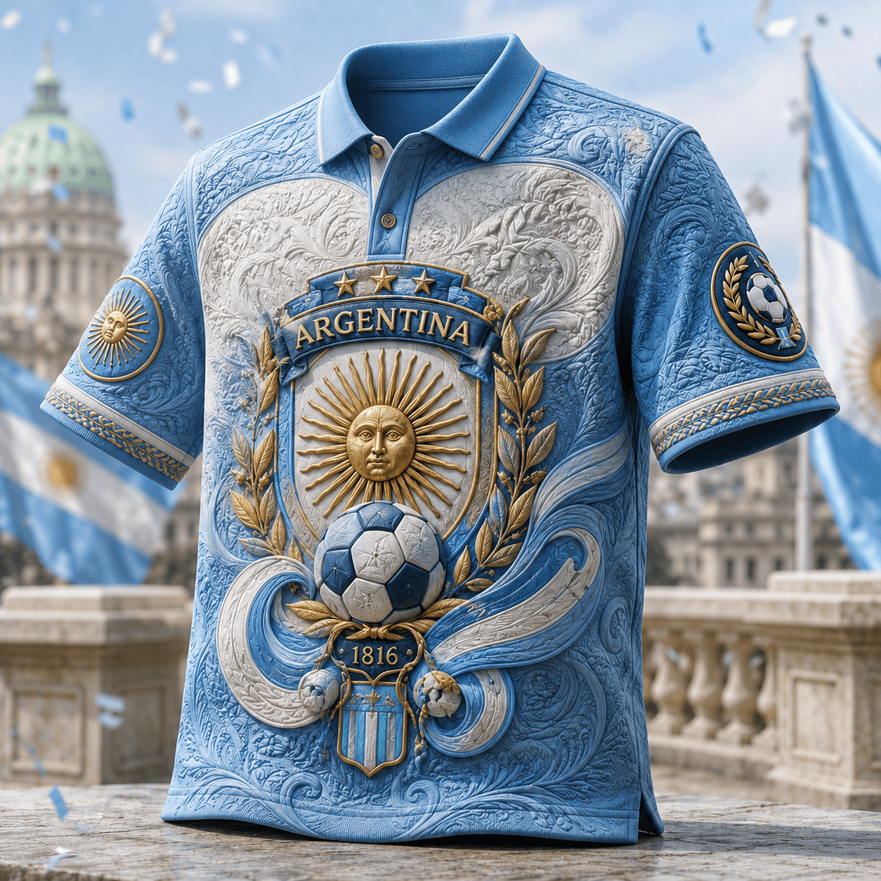 PREMIUM AGTN EMBOSS POLO SHIRT HQH