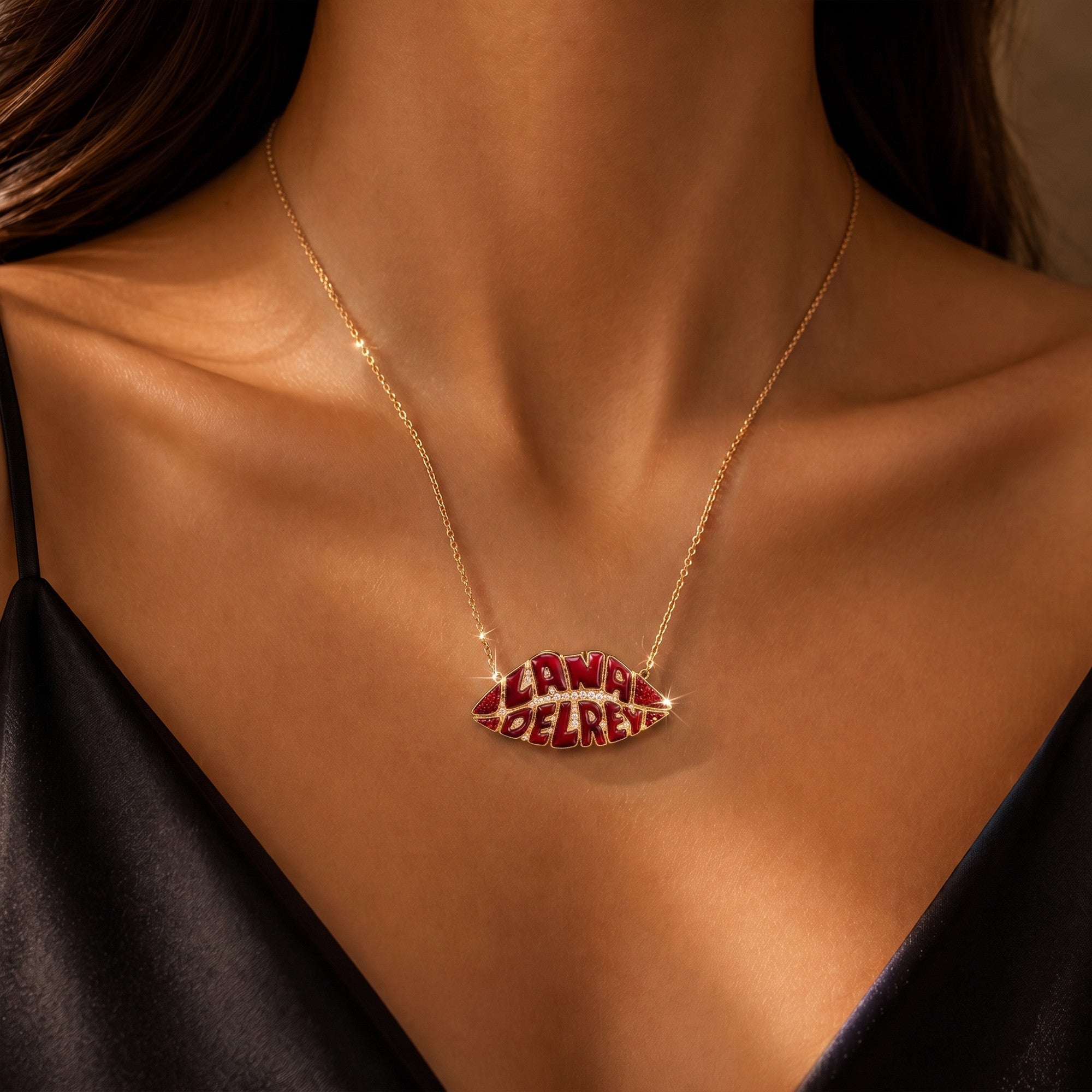 LDR Solid Gold Chain with Diamond Pendant BMD