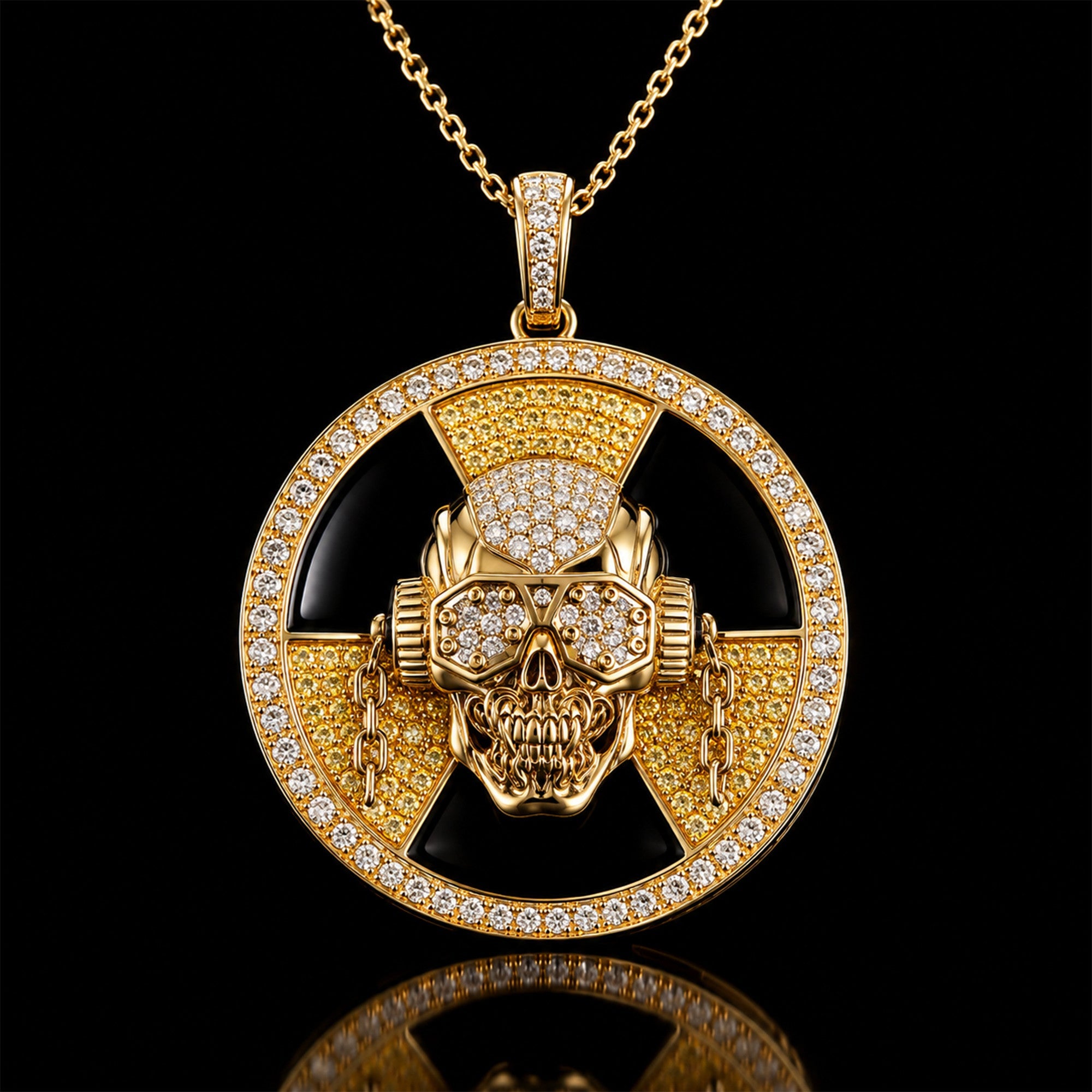 MGD Solid Gold Chain with Diamond Pendant BMD