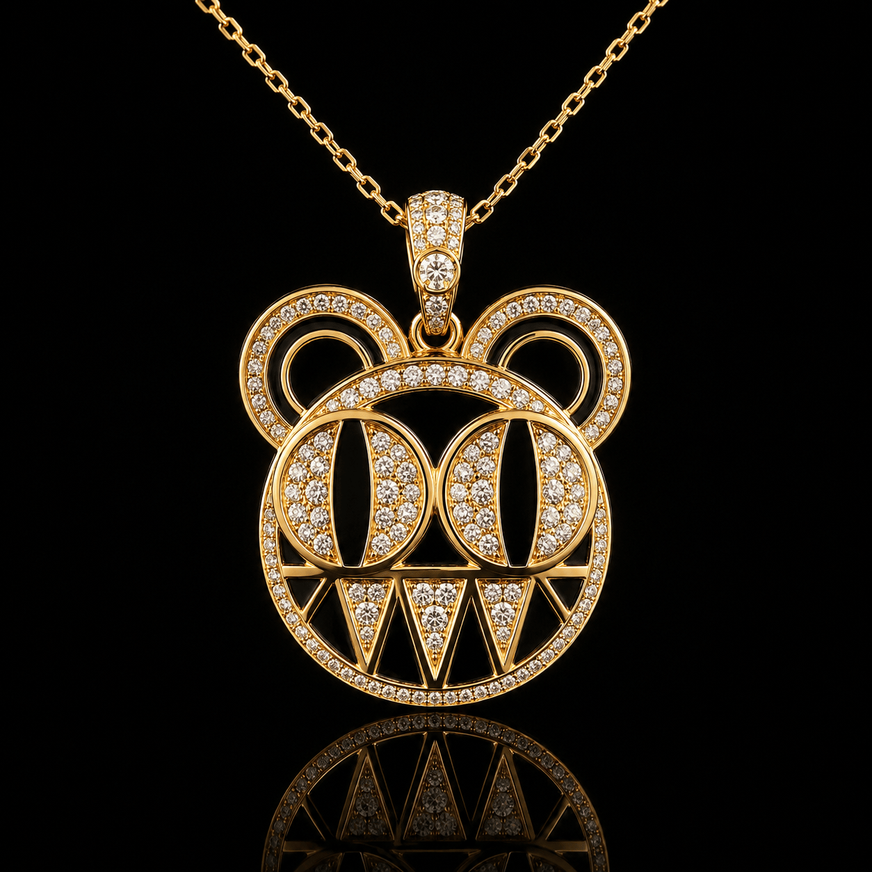 ROH Solid Gold Chain with Diamond Pendant BMD