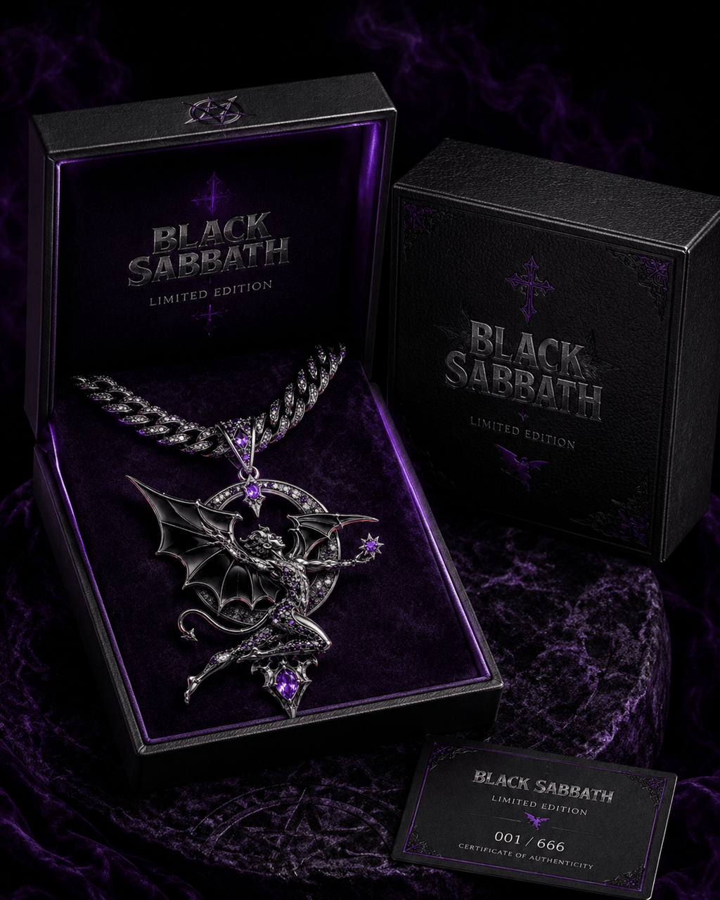 BLST Solid Gold Chain with Diamond Pendant BMD
