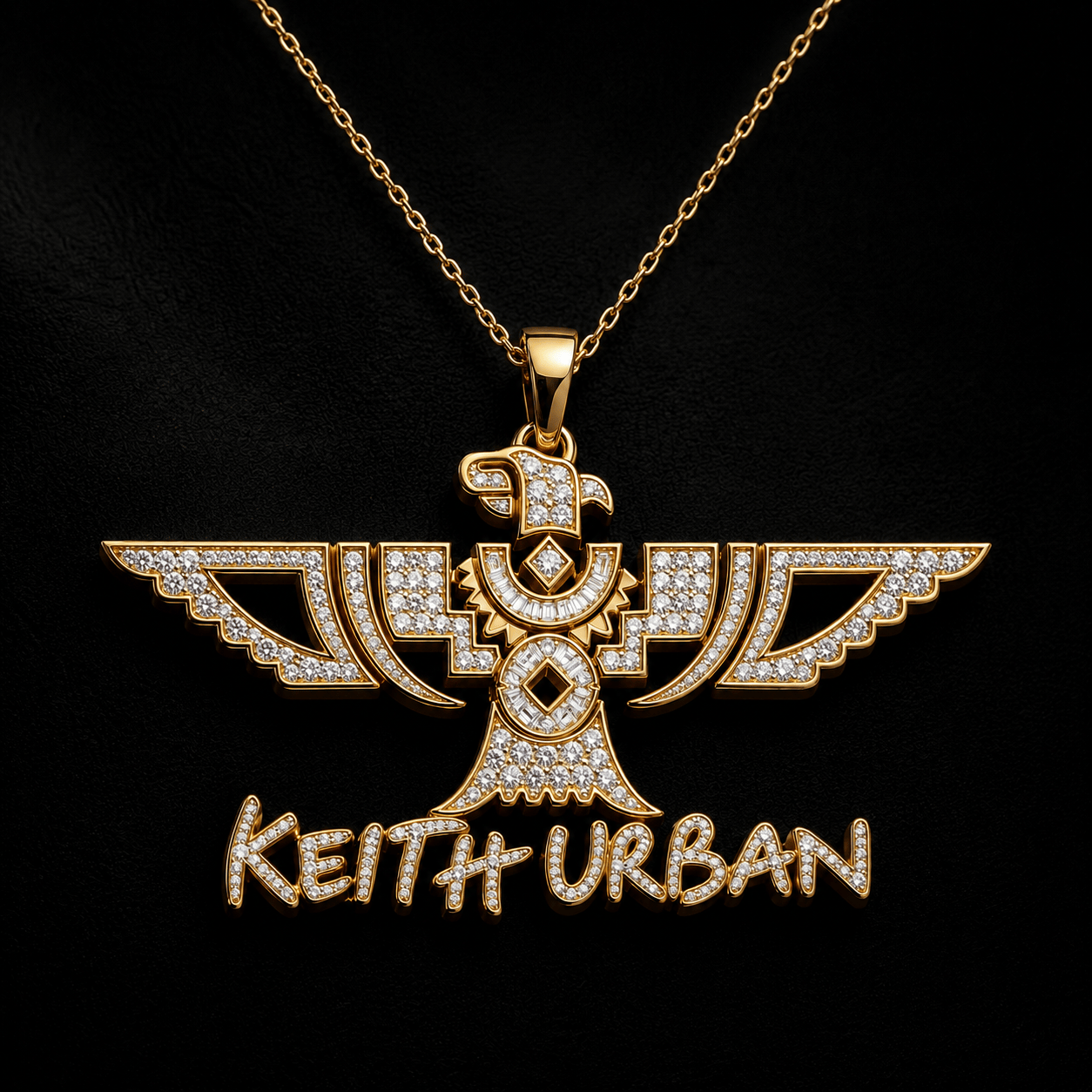 KUB Solid Gold Chain with Diamond Pendant TMH
