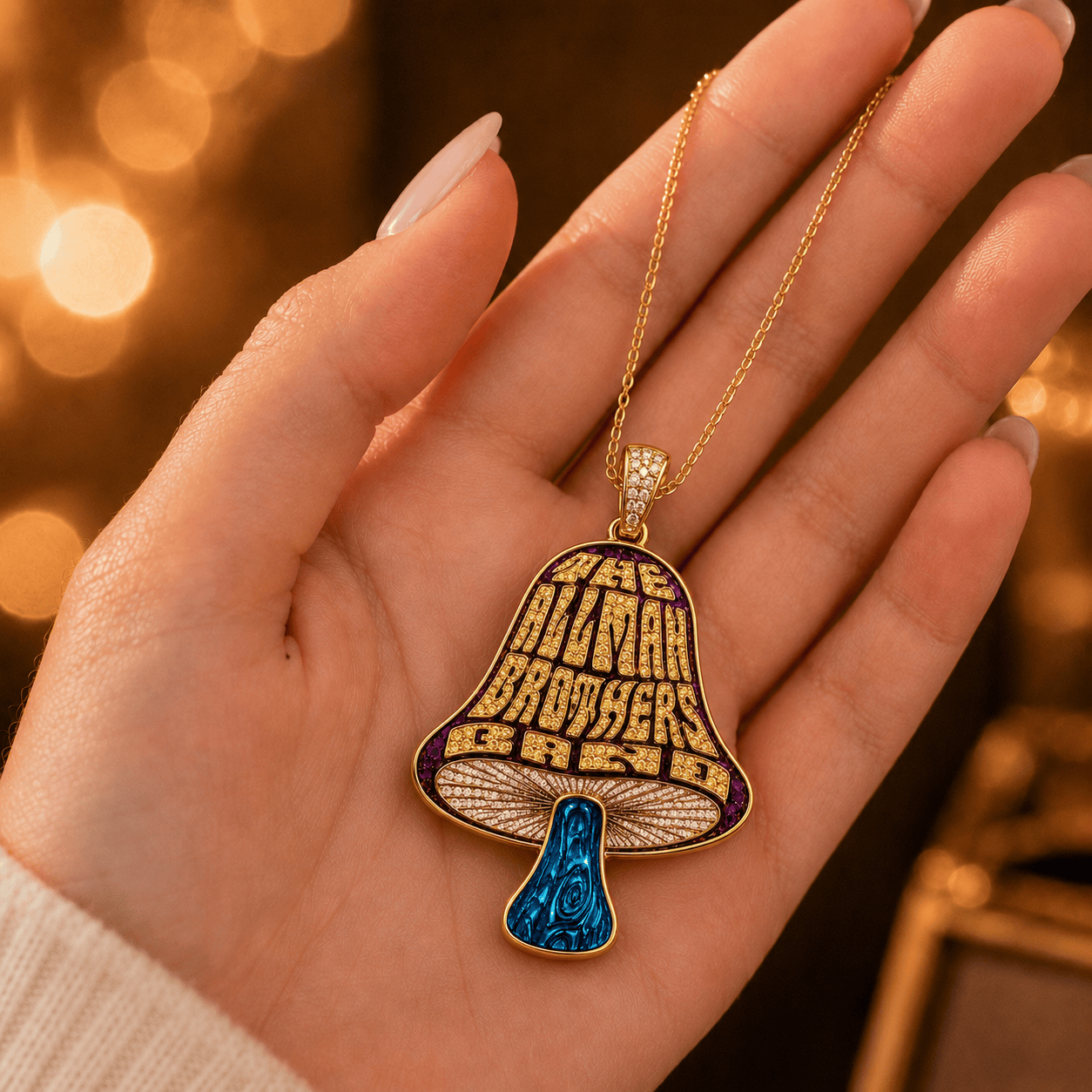 TABS Solid Gold Chain with Diamond Pendant TMH