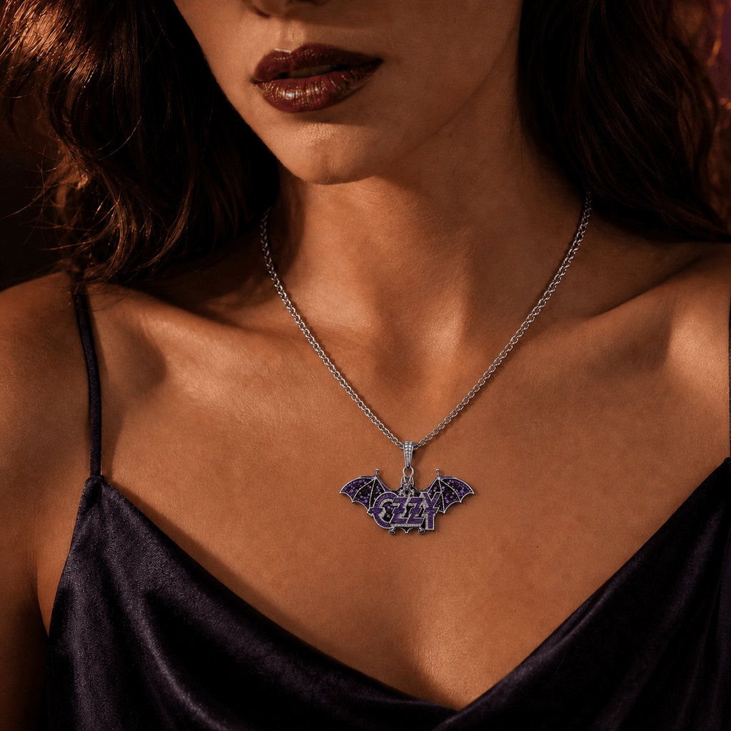 OZY Solid Sliver Chain with Diamond Pendant TTTT