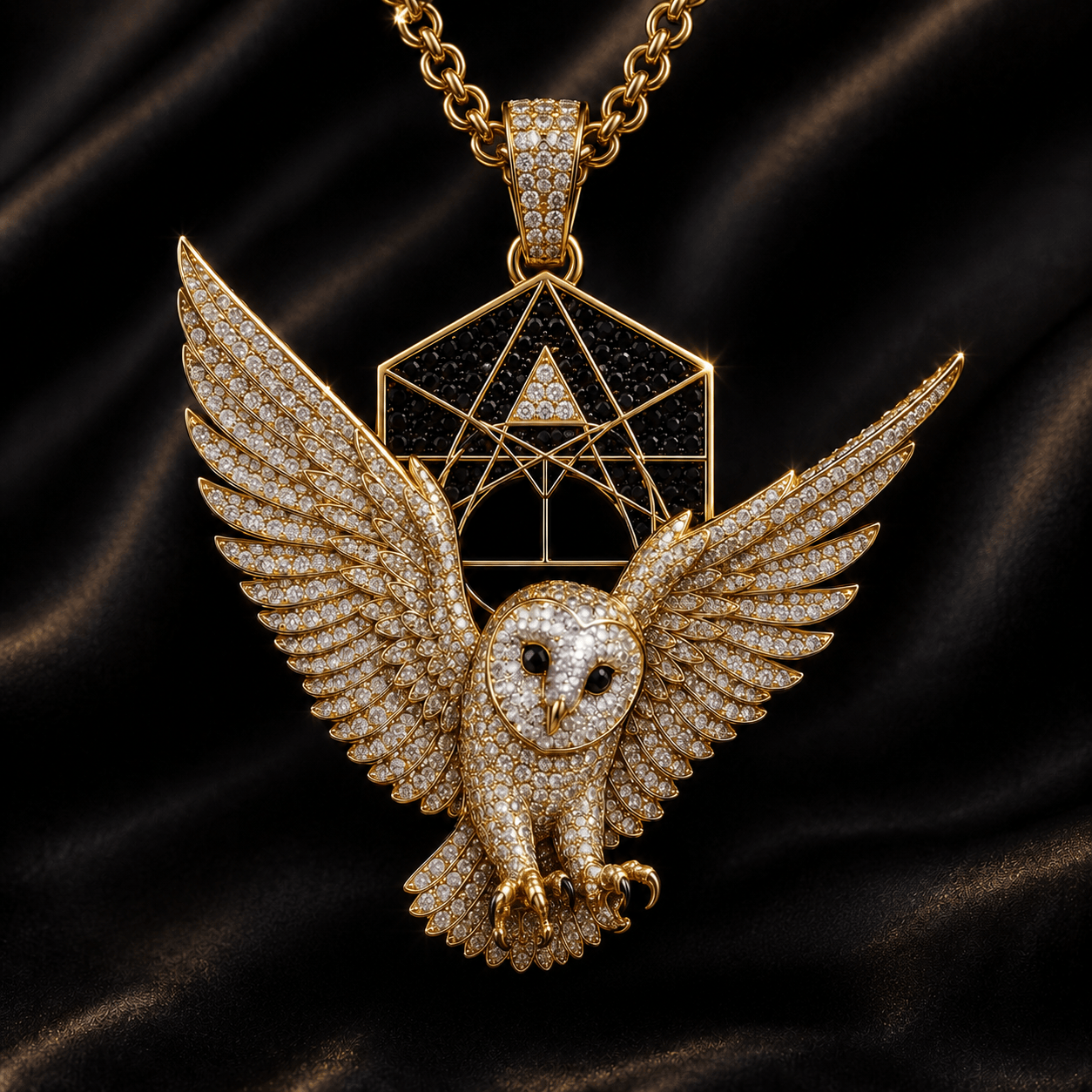 DTS Solid Gold Chain with Diamond Pendant TMH