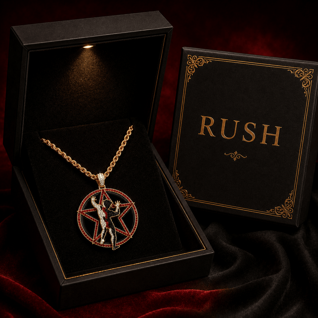 RSH Solid Gold Chain with Diamond Pendant TTTT