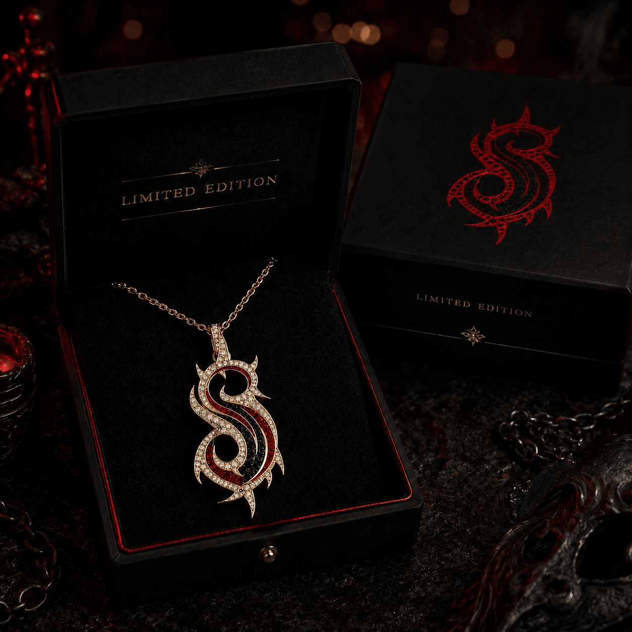 SLK Solid Gold Chain with Diamond Pendant TTTT
