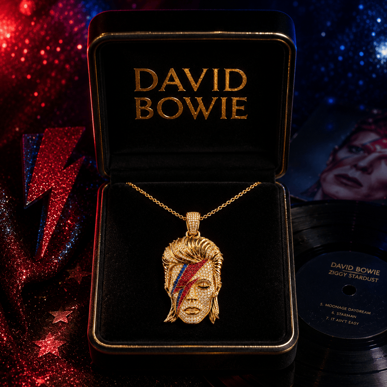 DVB Solid Gold Chain with Diamond Pendant BMD